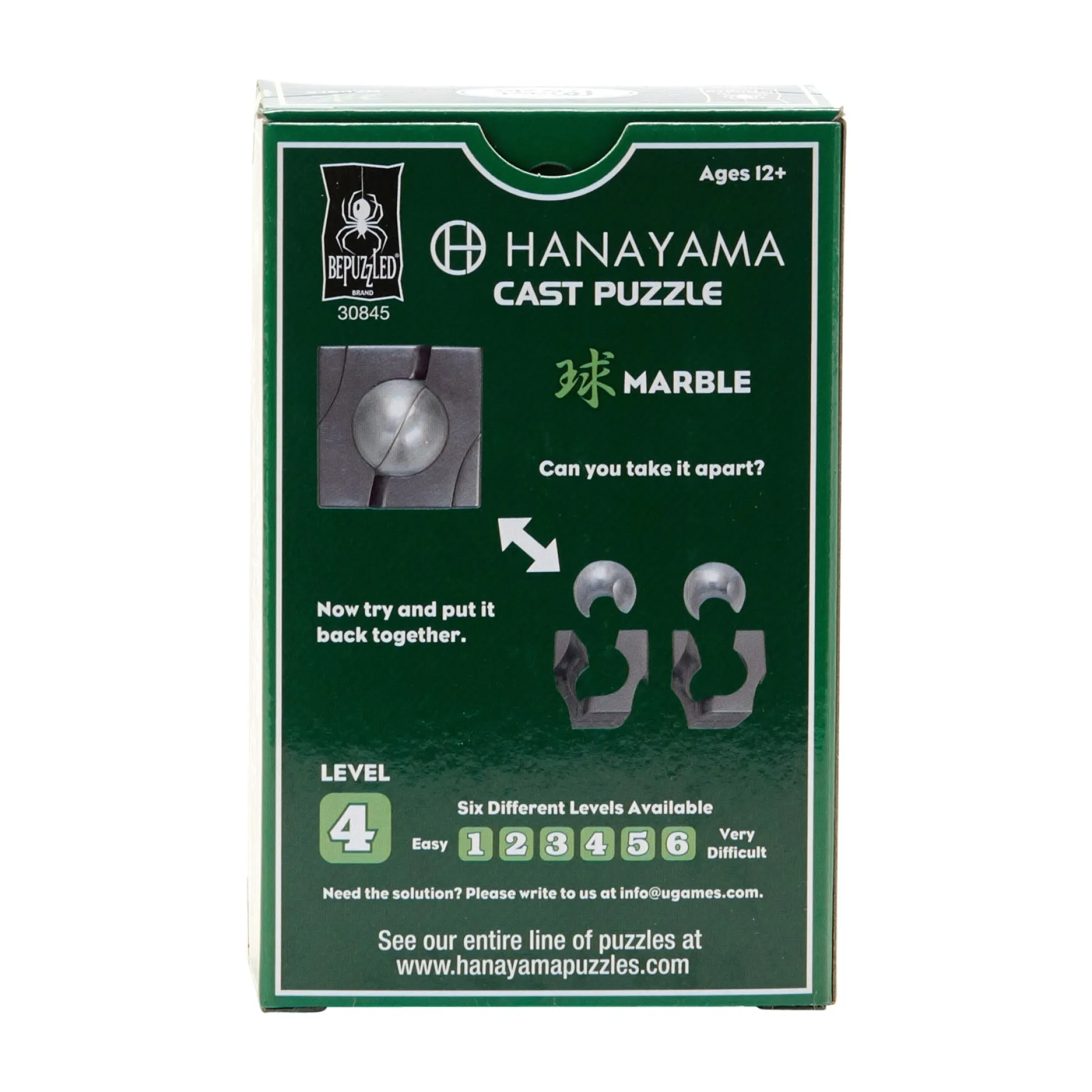 Hanayama Level 4 Cast Puzzle - Marble Challenge