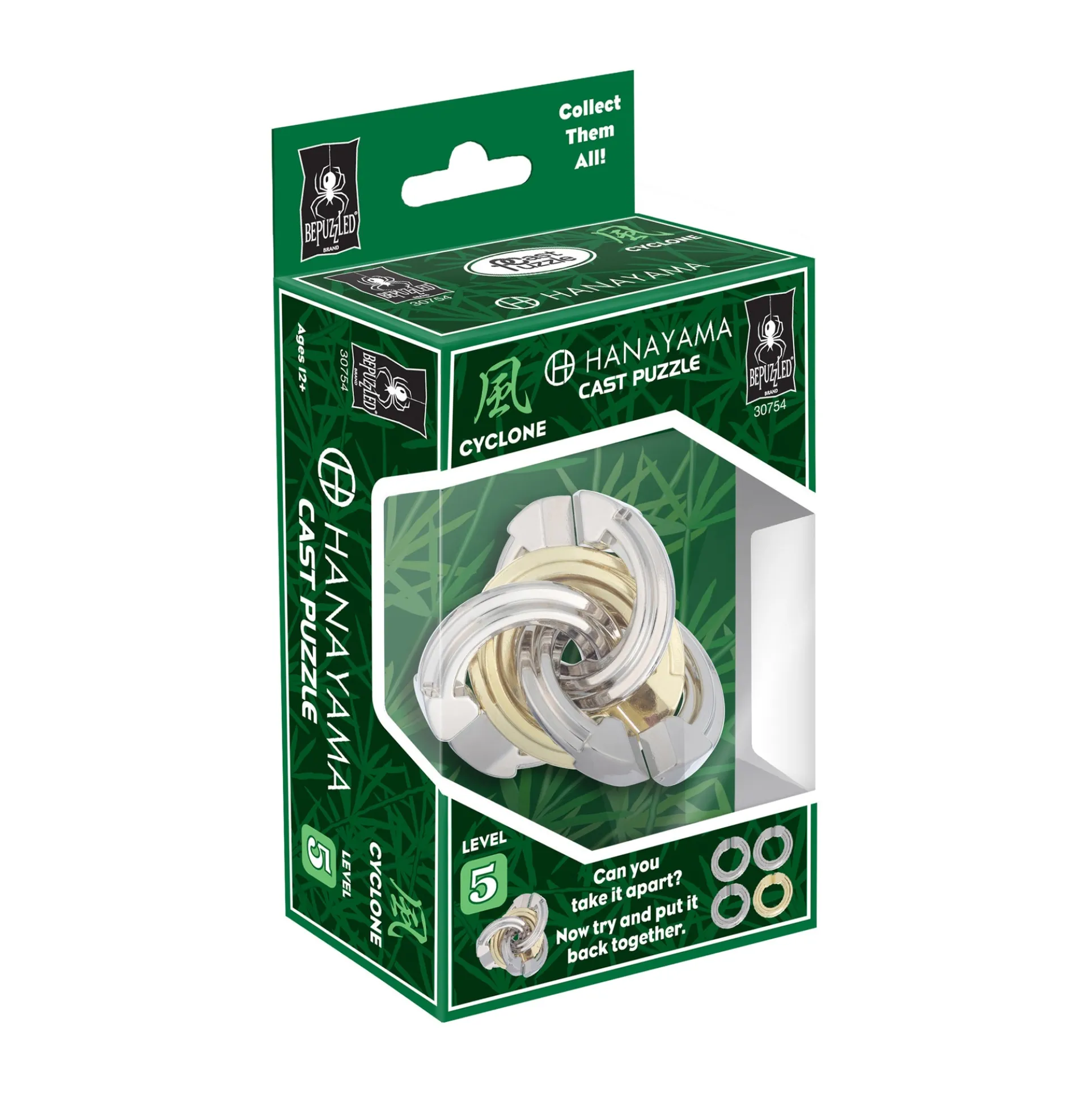 Hanayama Level 5 Cast Puzzle - Cyclone Brain Teaser