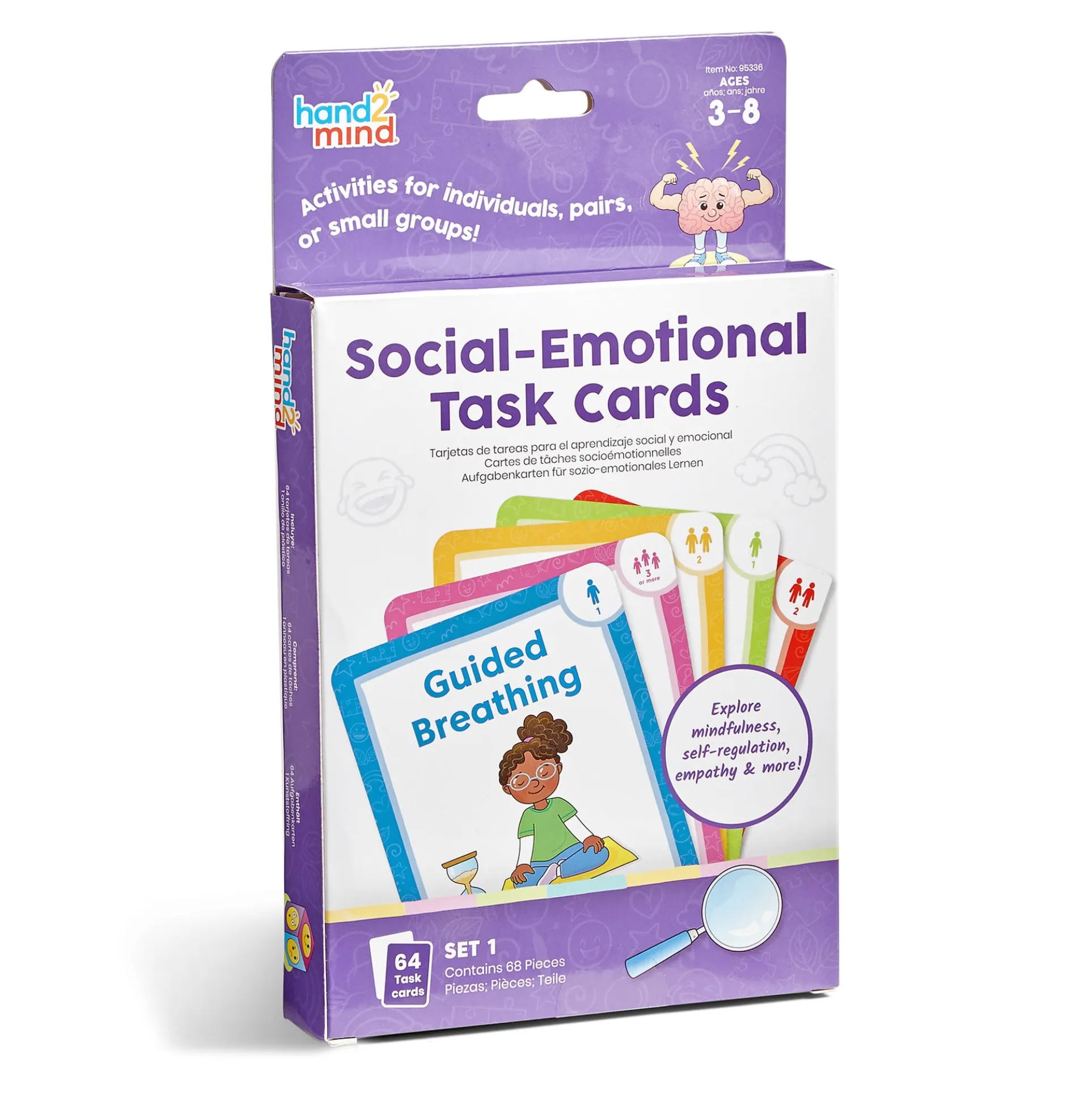 Hand2Mind Emotion Explorer Social-Emotional Learning Task Cards - Ages 3+