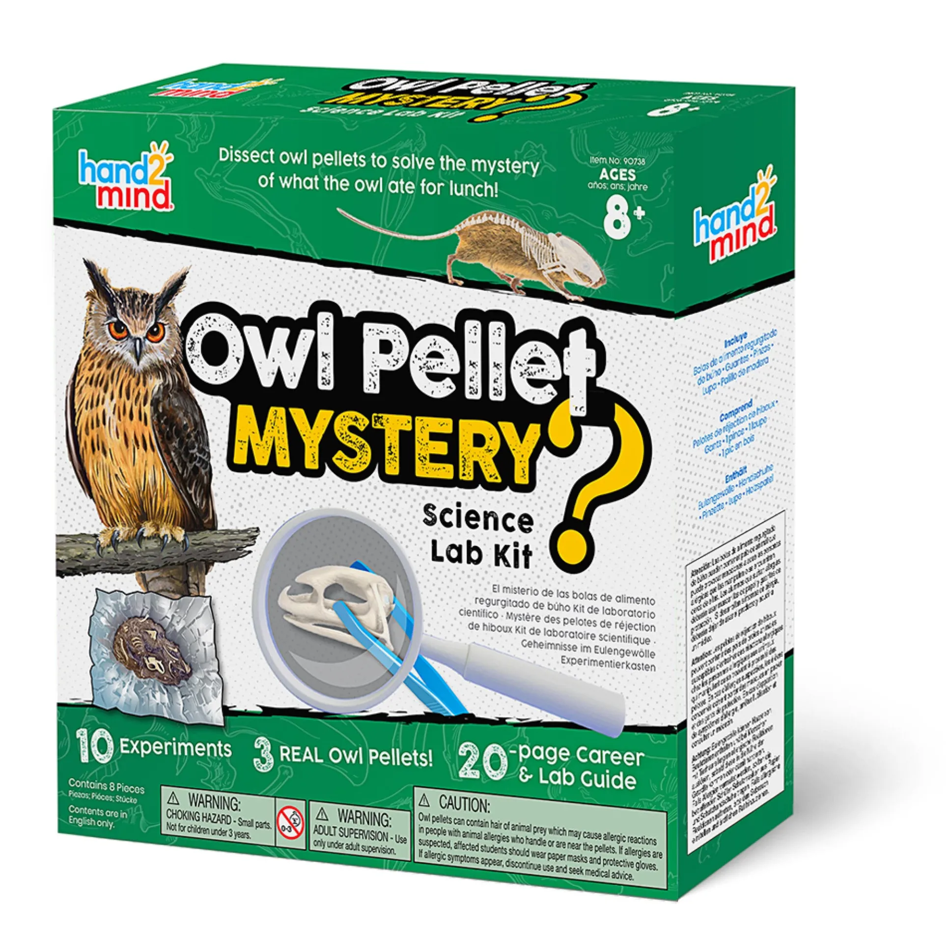 Hand2Mind Owl Pellet Mystery Science Lab Kit