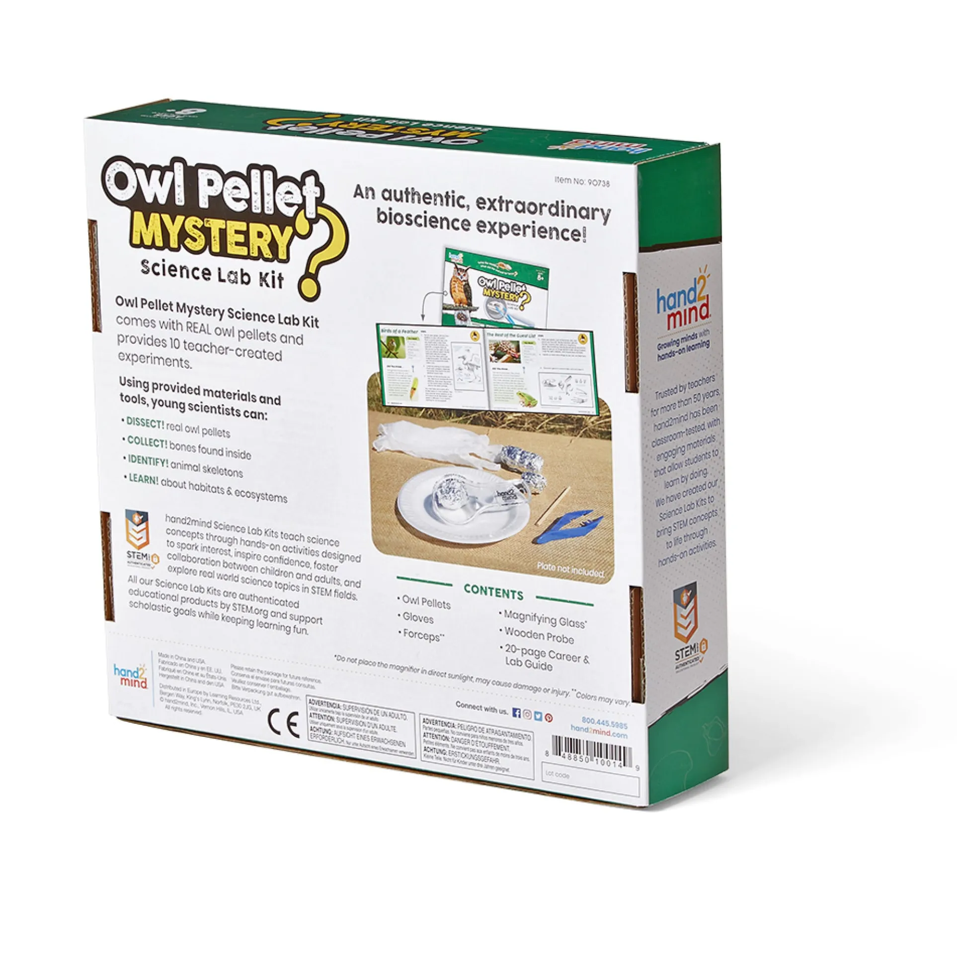 Hand2Mind Owl Pellet Mystery Science Lab Kit