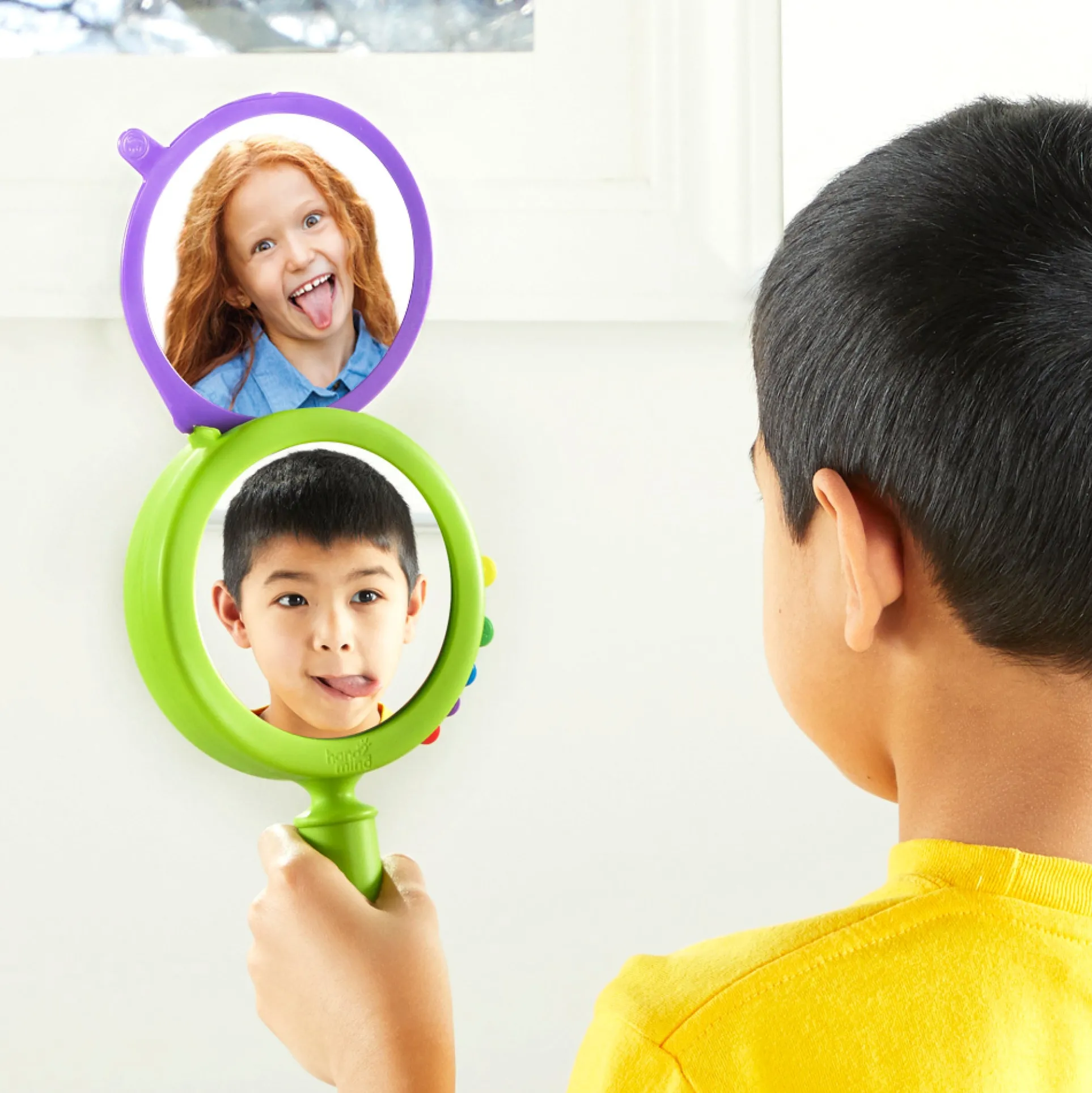 Hand2Mind See My Feelings Mirrors - Emotional Learning Set of 4