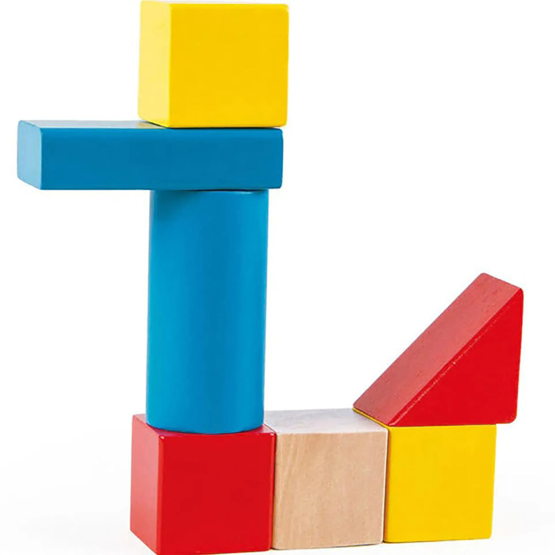 Hape Build Up & Away 100-Piece Colorful Wooden Block Set