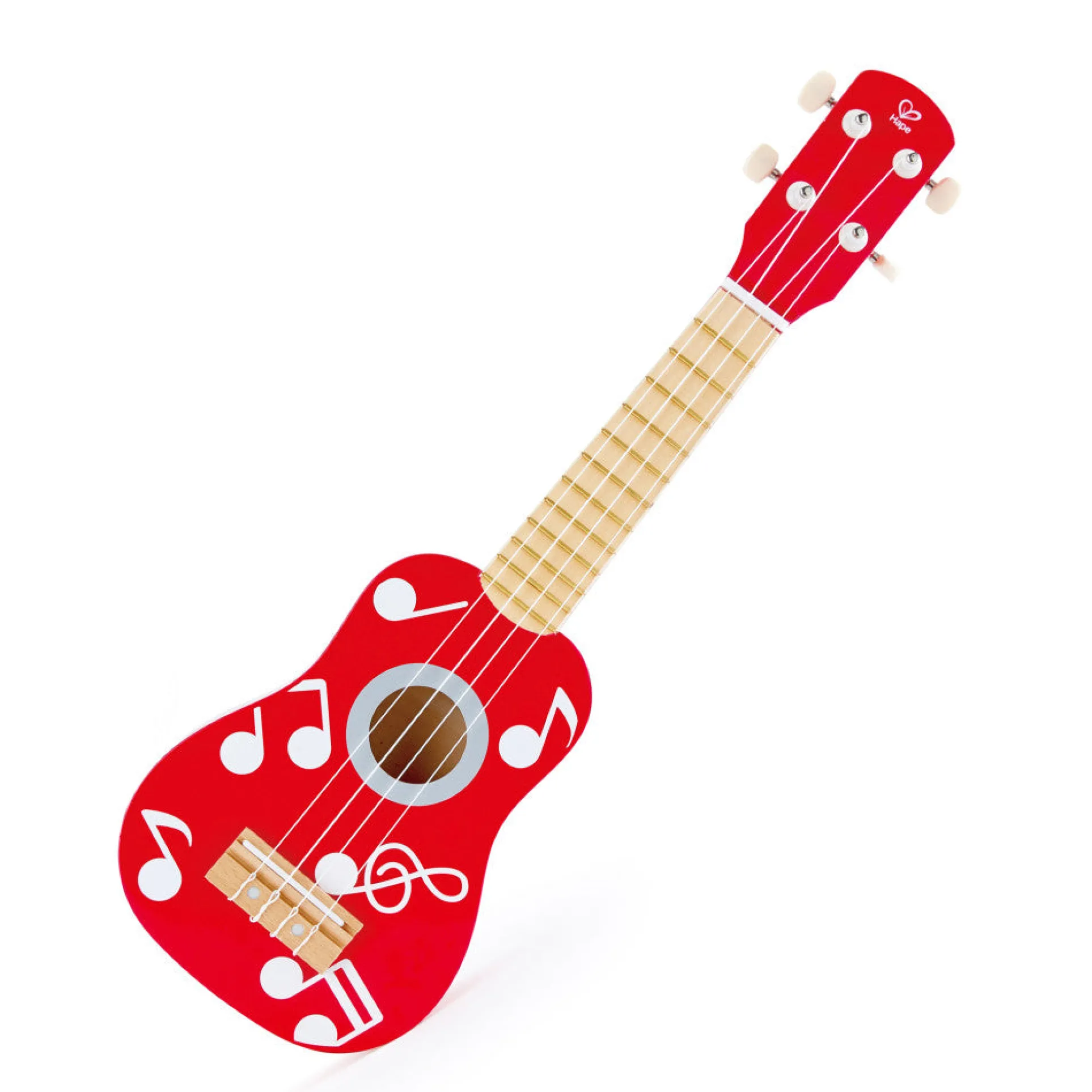 Hape Red Wooden Toy Ukulele 21-Inch Musical Instrument