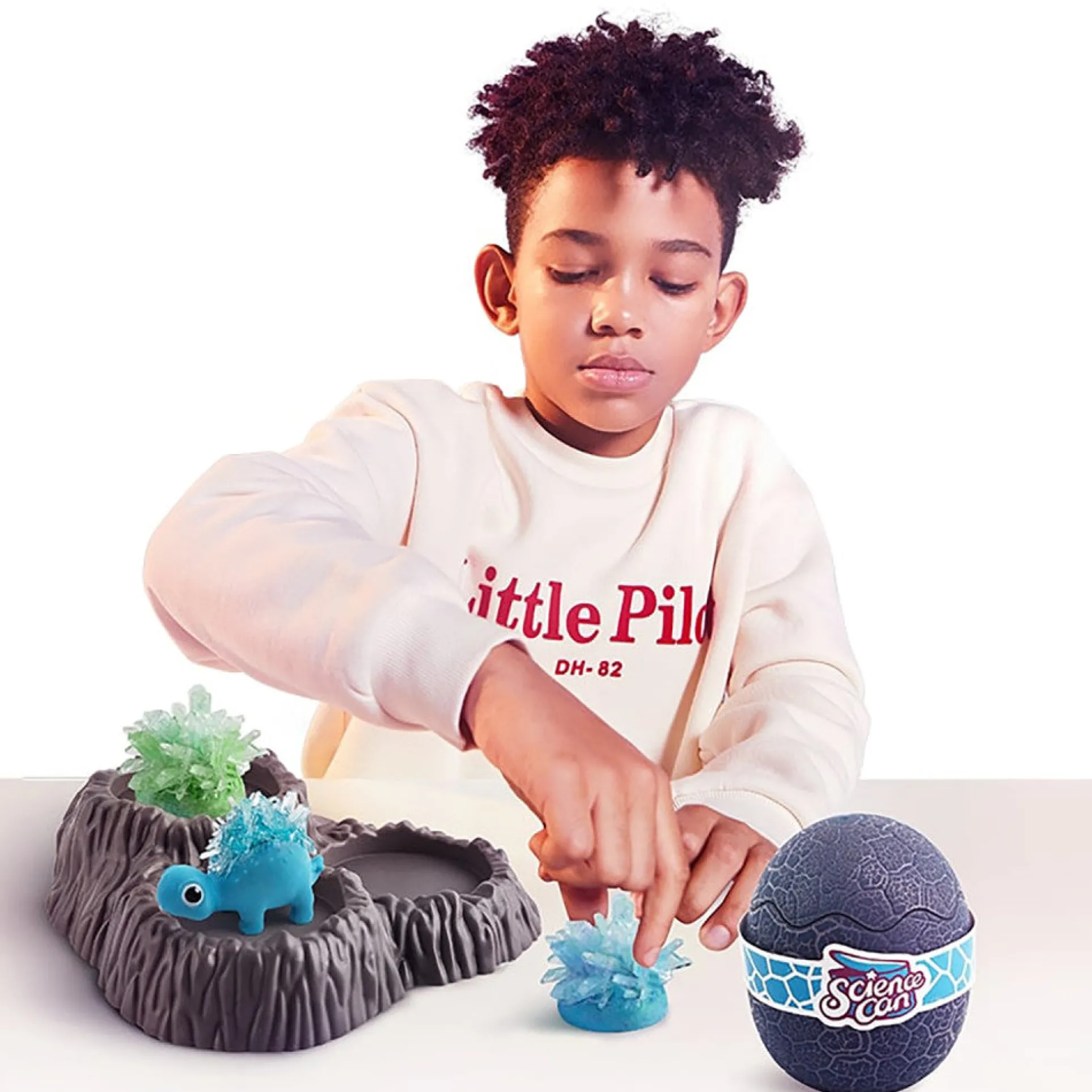 Hape Science Can Crystal Stegosaur Dinosaur Growing Kit