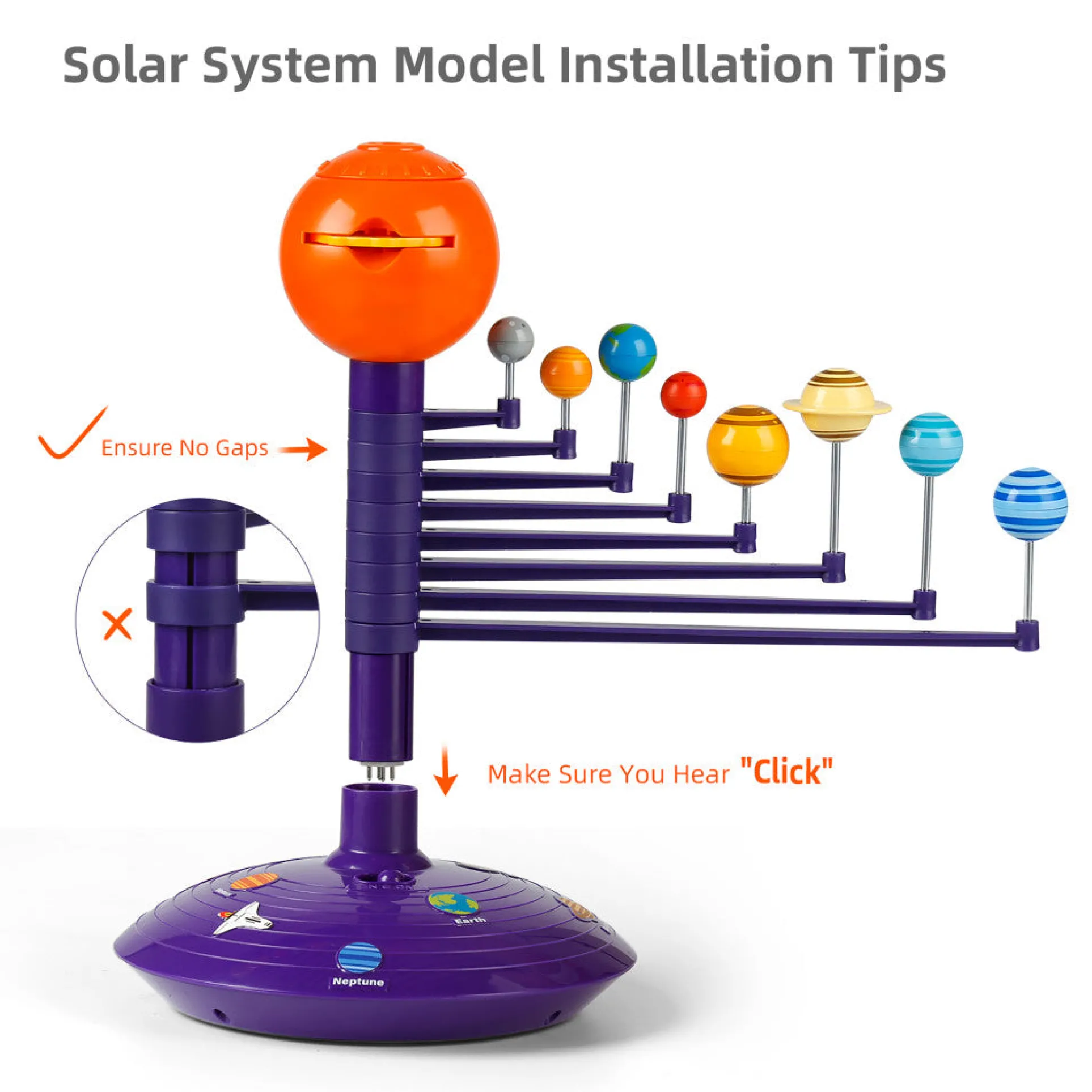 Hape Science Can Solar System Planetary Projector Educational Set