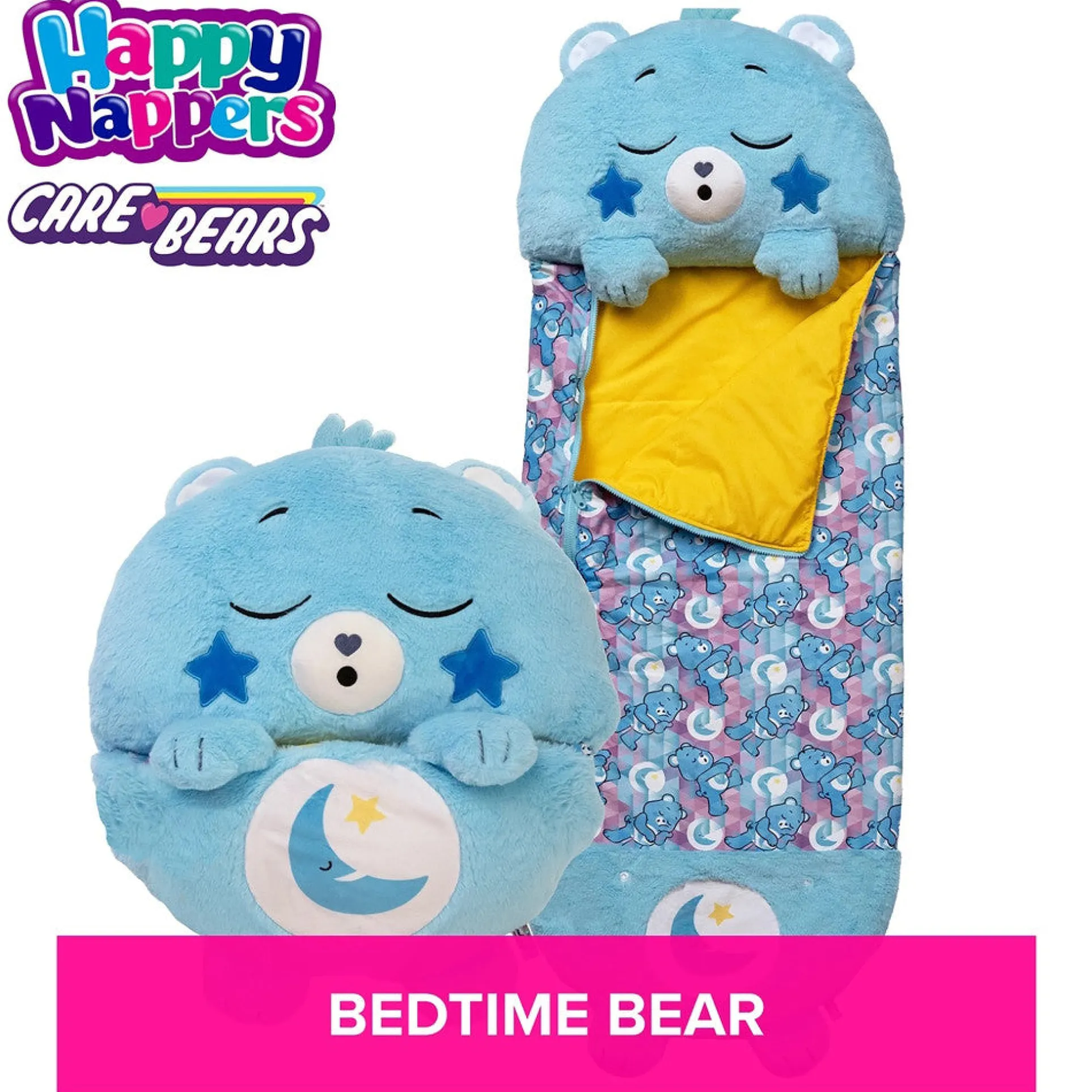 Happy Nappers Care Bears Bedtime Bear Sleep Sack - Medium, Kids 3+