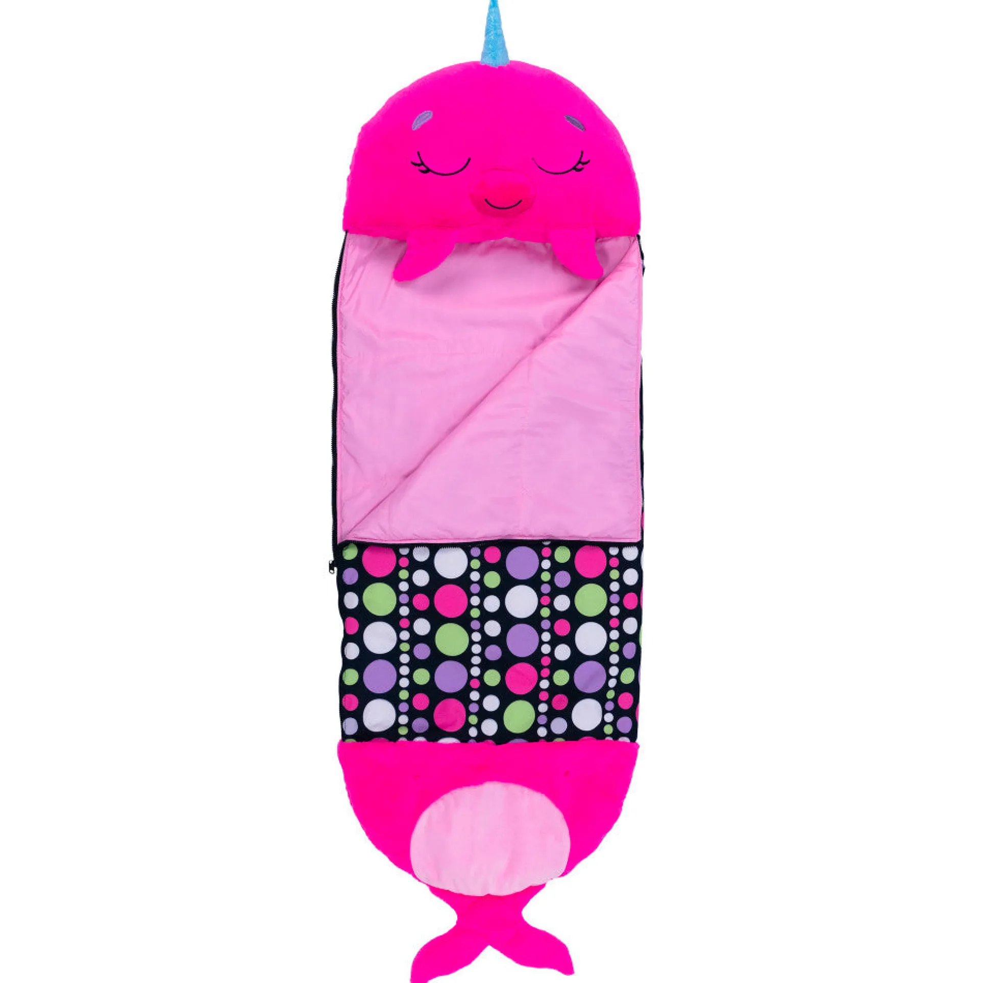 Happy Nappers Large 66 inch Plush Neil The Pink Narwhal - Kids 7+