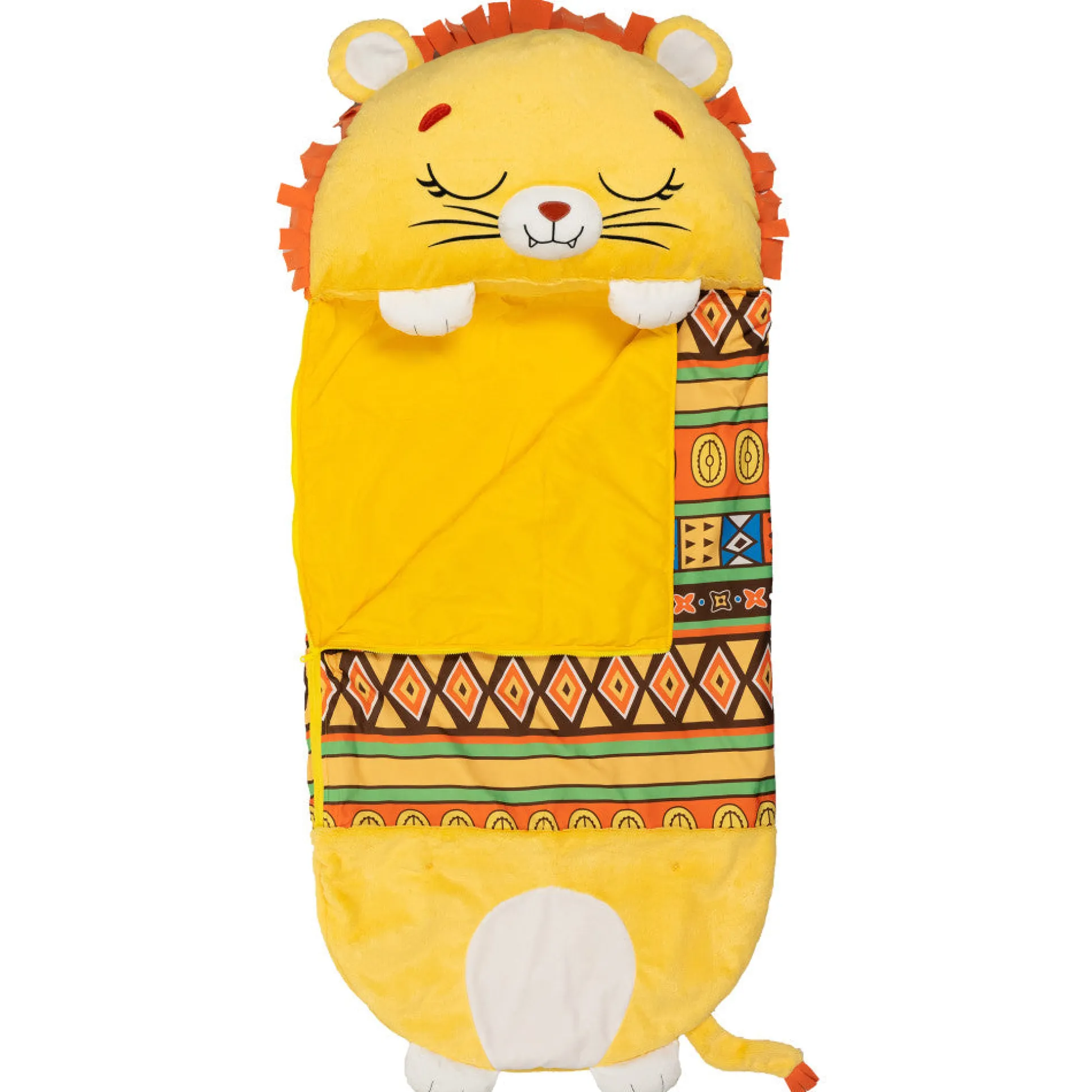 Happy Nappers Lion Lex 66 inch 2-in-1 Plush Pillow & Sleepy Sack - Large