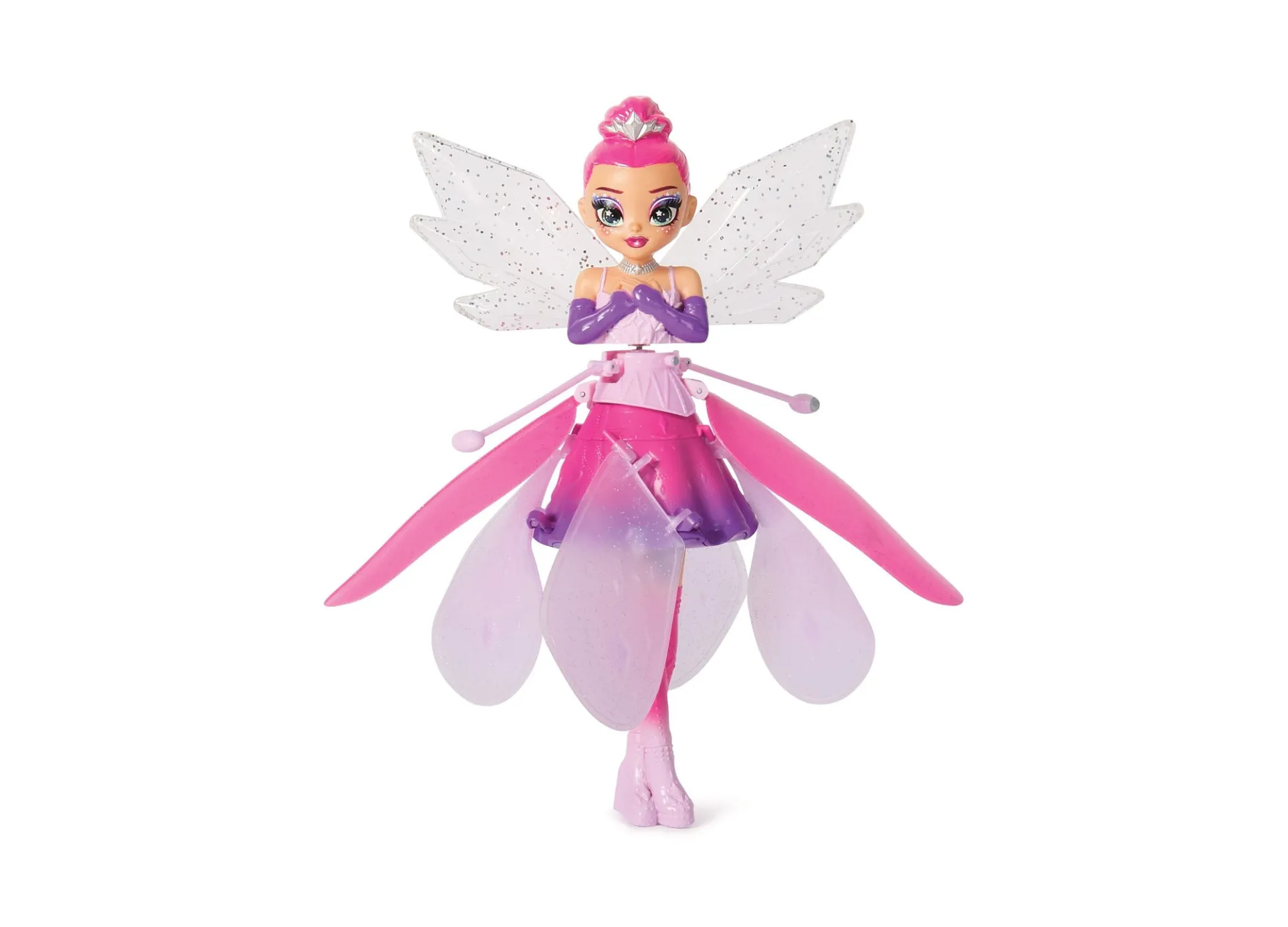 Hatchimals Crystal Flyers Rainbow Glitter Idol Pixie - Magical Flying Toy