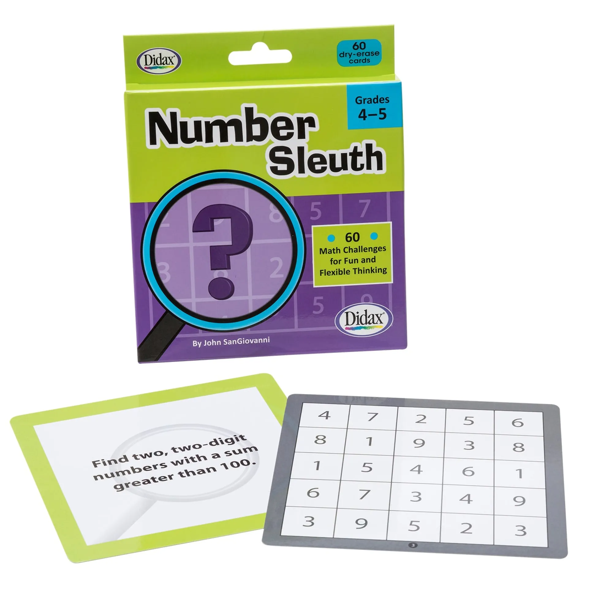 Didax Number Sleuth Math Game - Engaging Puzzle Play - Grades 4-5