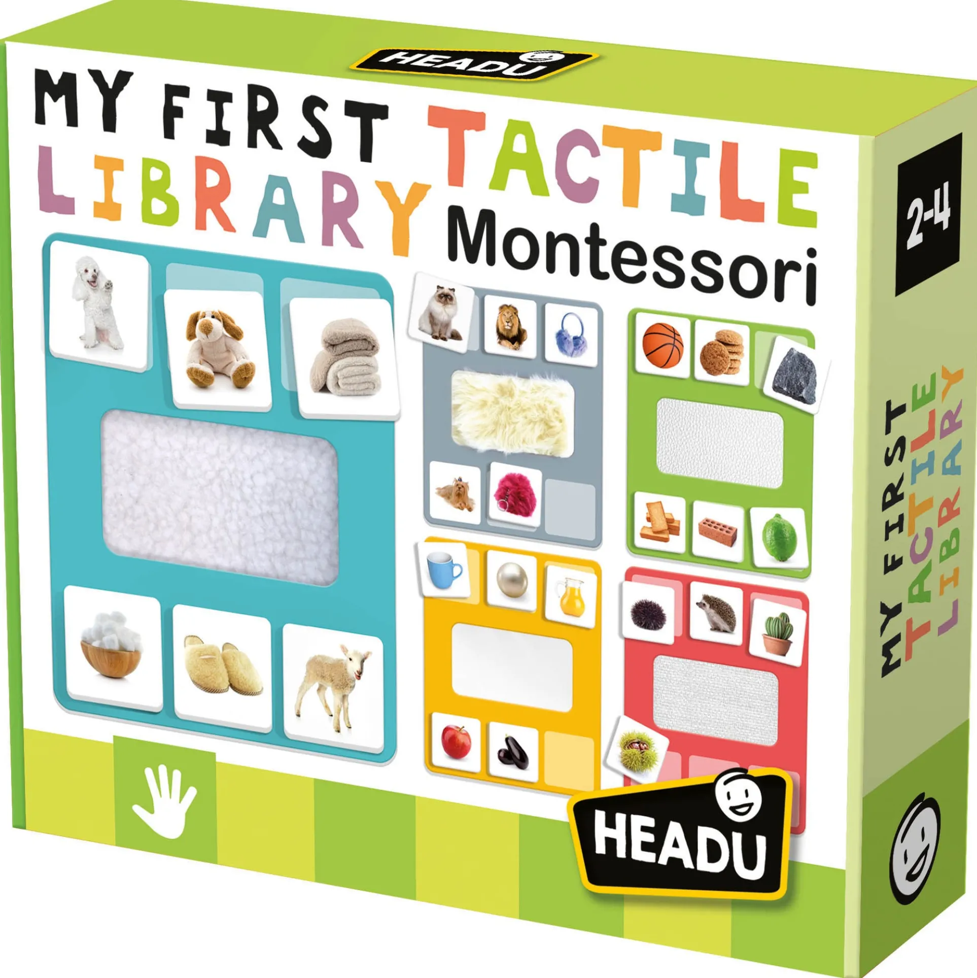 Headu Montessori My First Tactile Library - Sensory Exploration Game