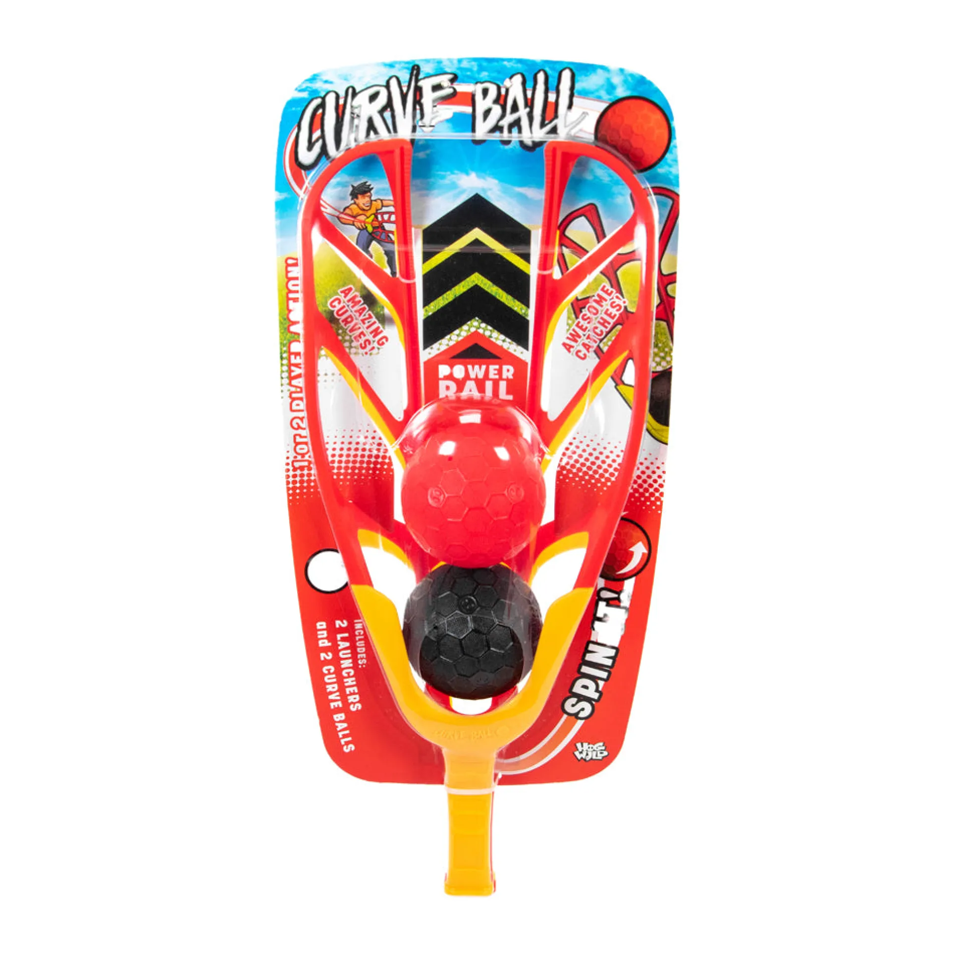 Hog Wild Curve Ball Dual Launcher Set for Backyard Fun