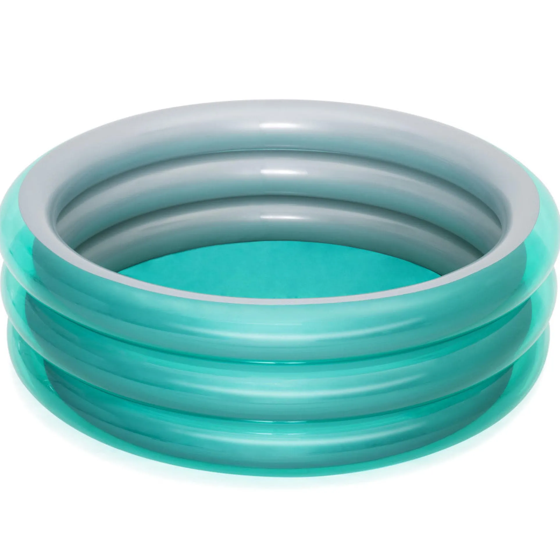H2OGO! Big Metallic 3-Ring Inflatable Play Pool for Kids, 5 ft. 7 in. Diameter