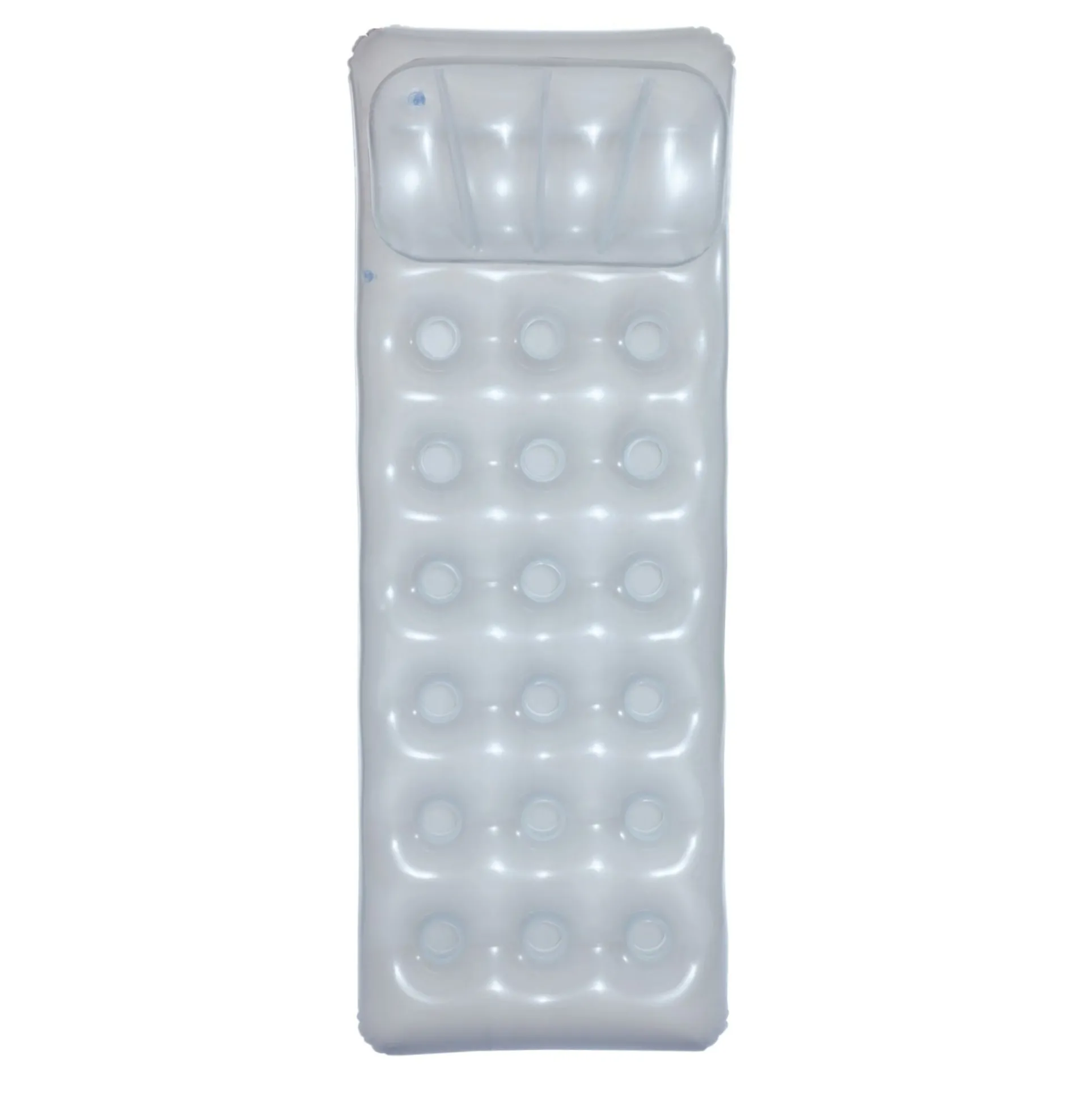 H2OGO! Metal Tech Lounge Inflatable Pool Float, 6'2" x 28"