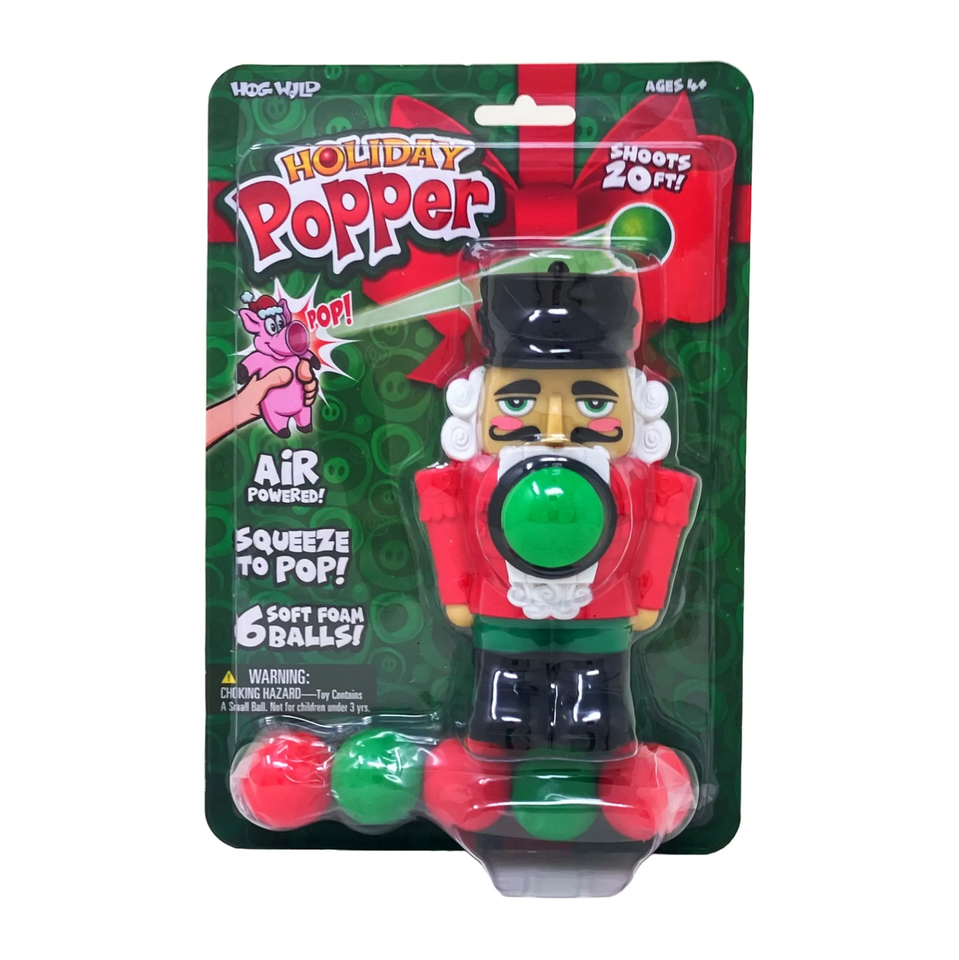 Holiday Popper - Nutcracker: Festive Foam Ball Launcher