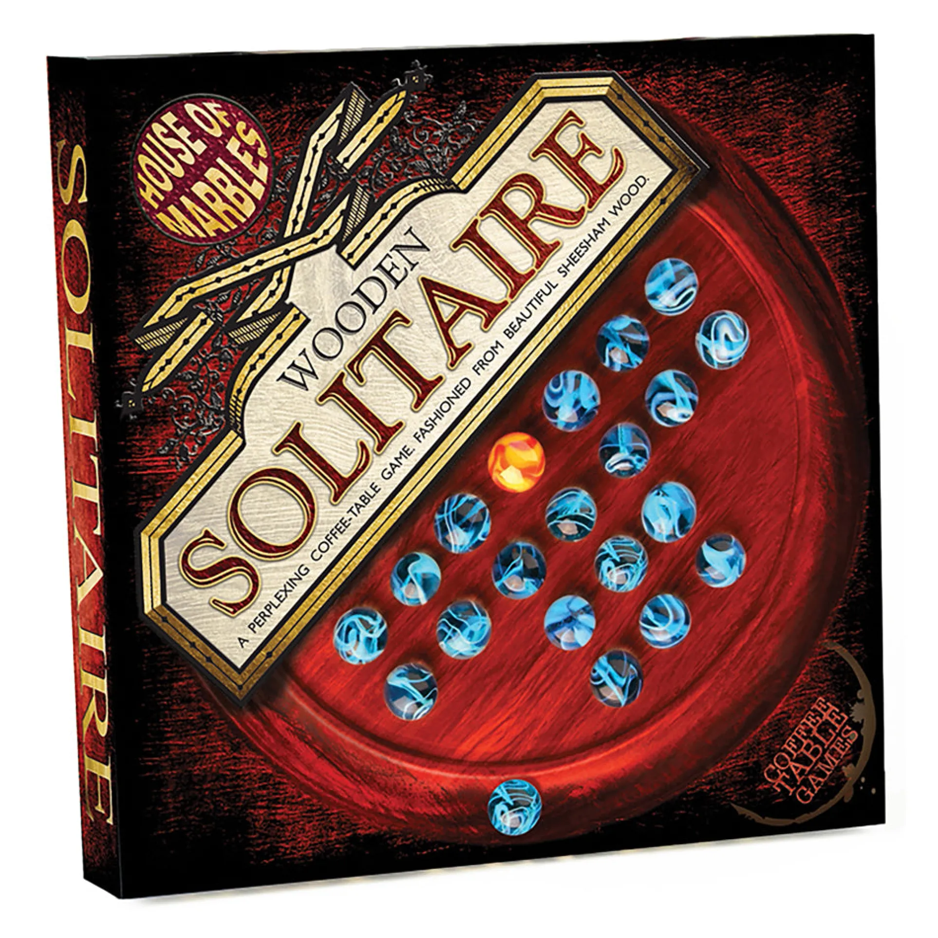 House of Marbles Classic Wooden Solitaire Board Game