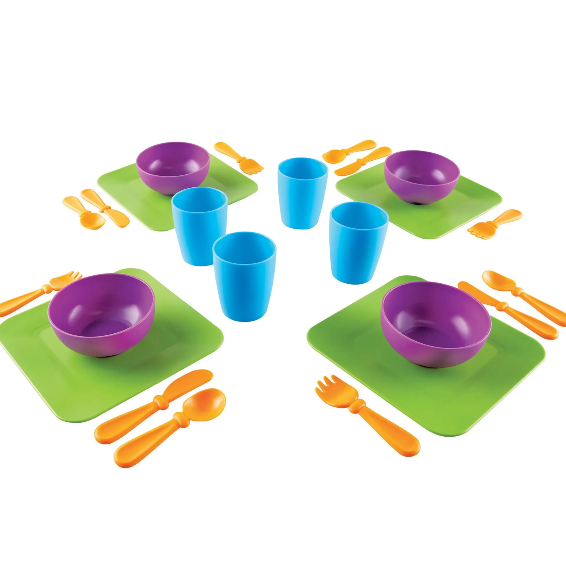 Learning Resources 24-Piece New Sprouts Serve it! Dish Set