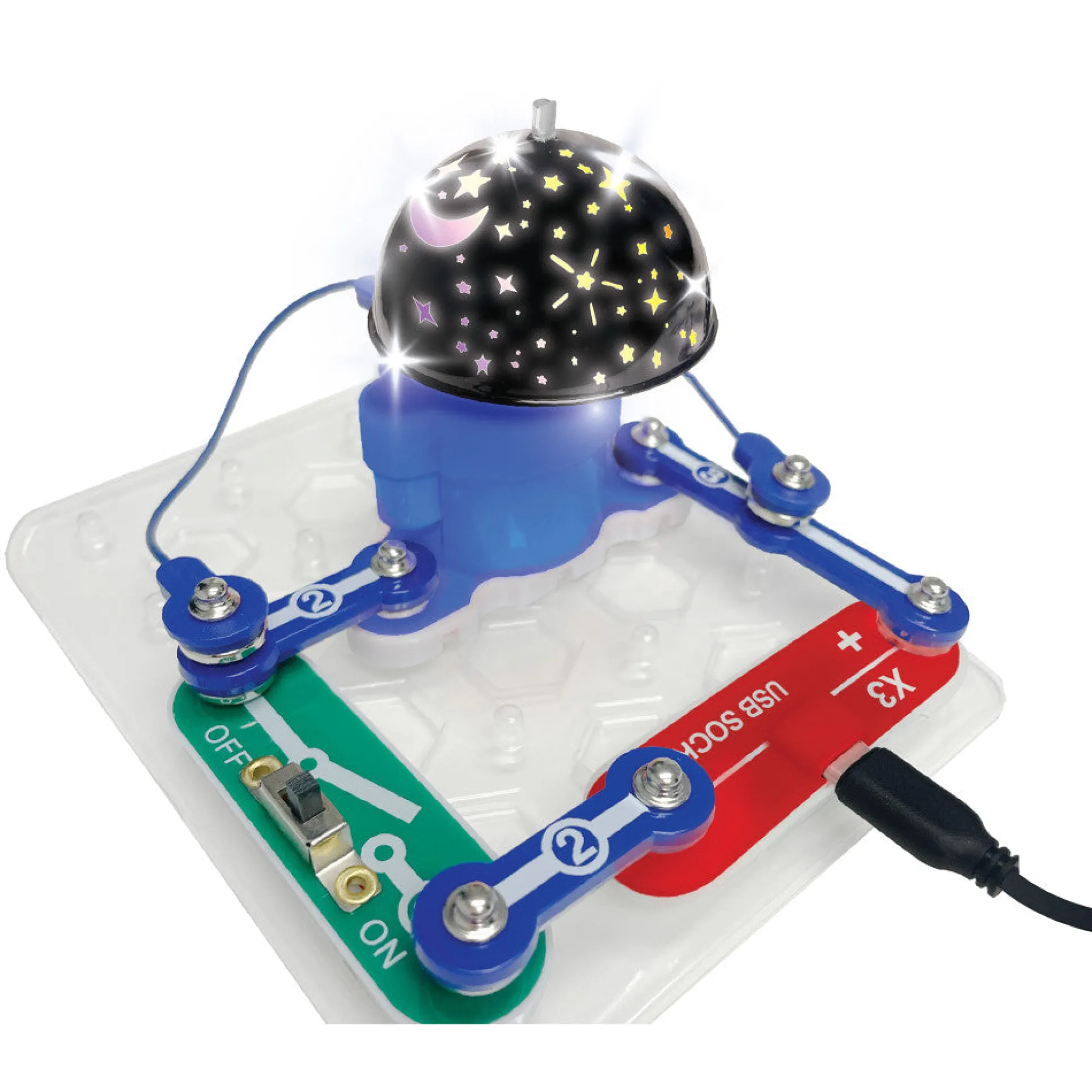 Snap Circuits Nite Lite - DIY Night Light Kit - STEM Educational Toy for Kids 5+