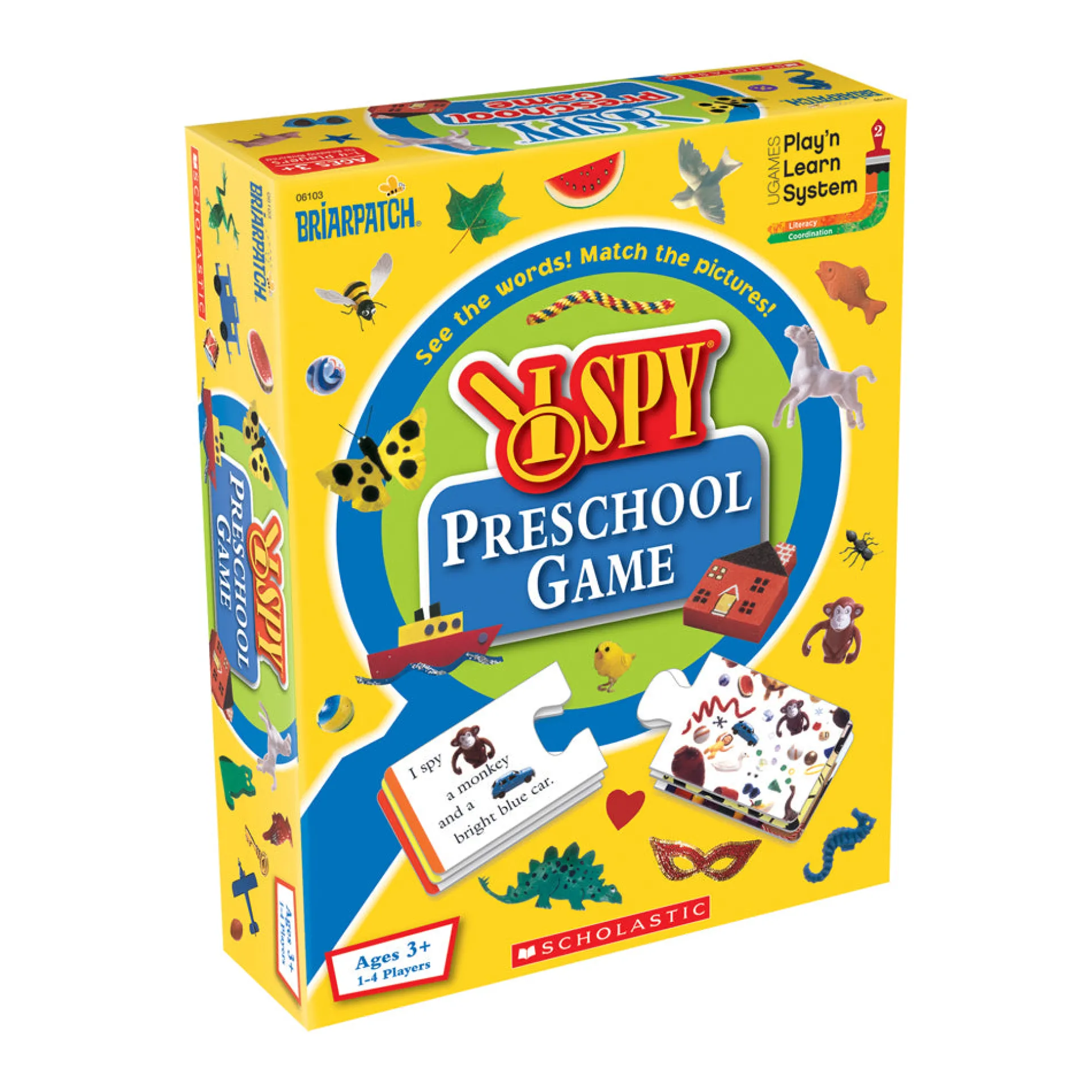 I Spy Preschool Game: Visual Matching & Reading Skills Board Game
