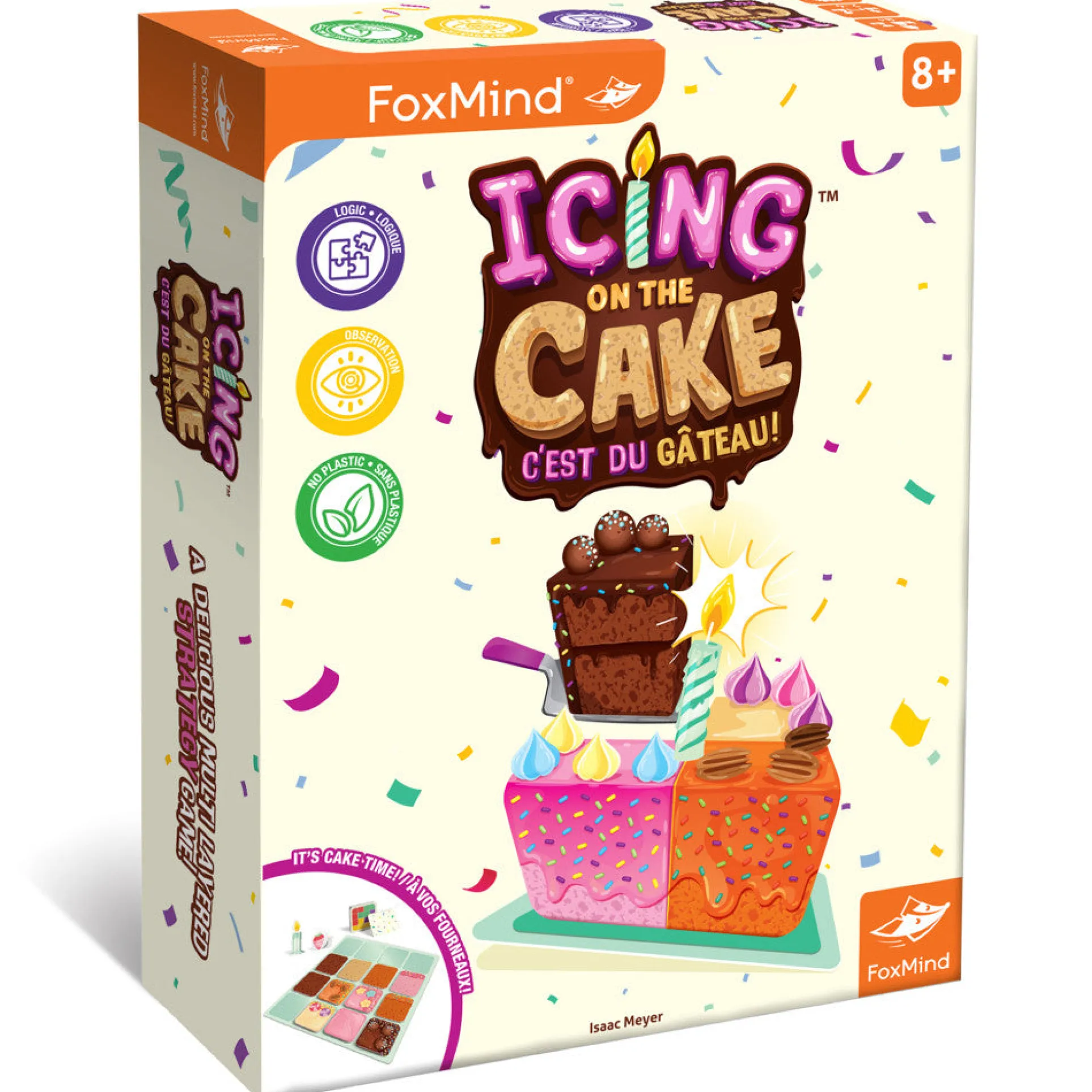 Icing On The Cake Strategy Game by FoxMind, Family Food-Themed Game for Ages 8+