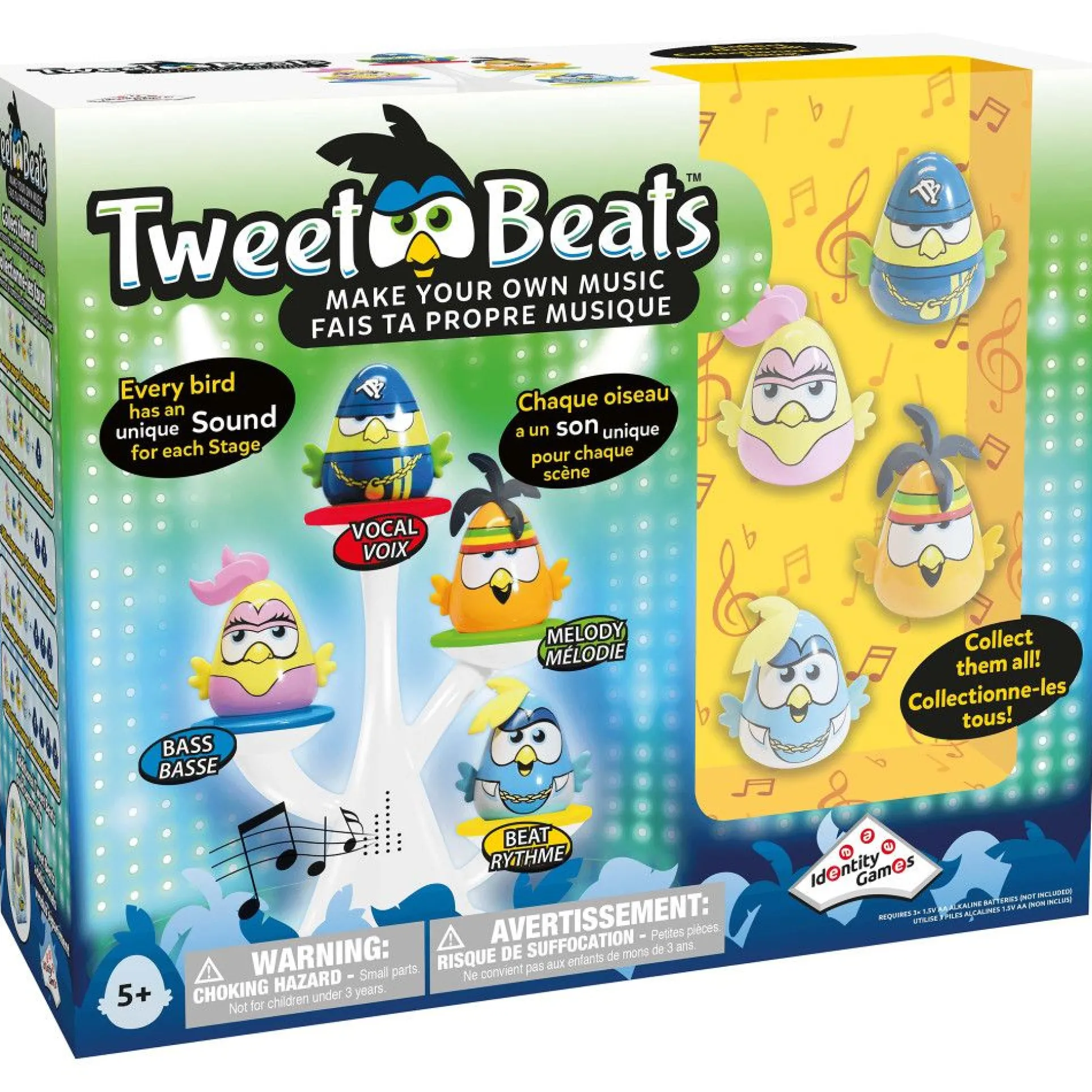 Identity Games Tweet Beats Music Creation Tree with 4 Unique Birds