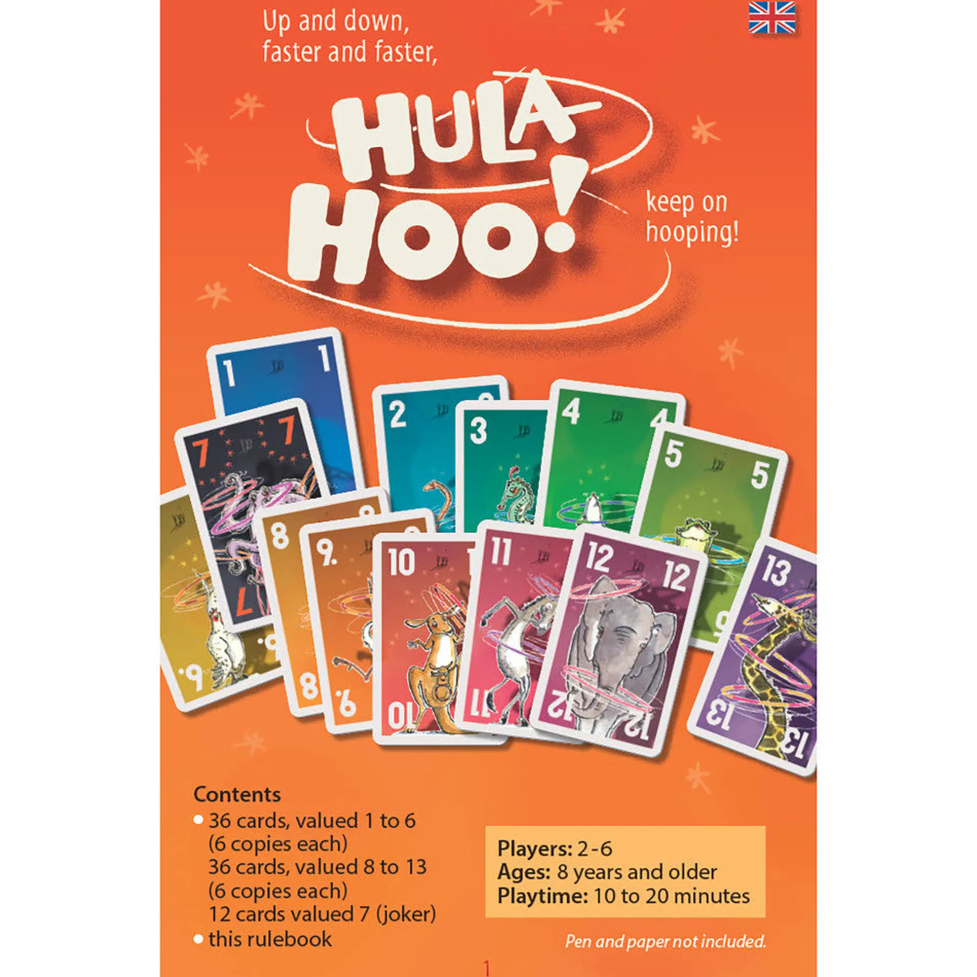 IELLO Hula Hoo Dynamic Card Game for Families
