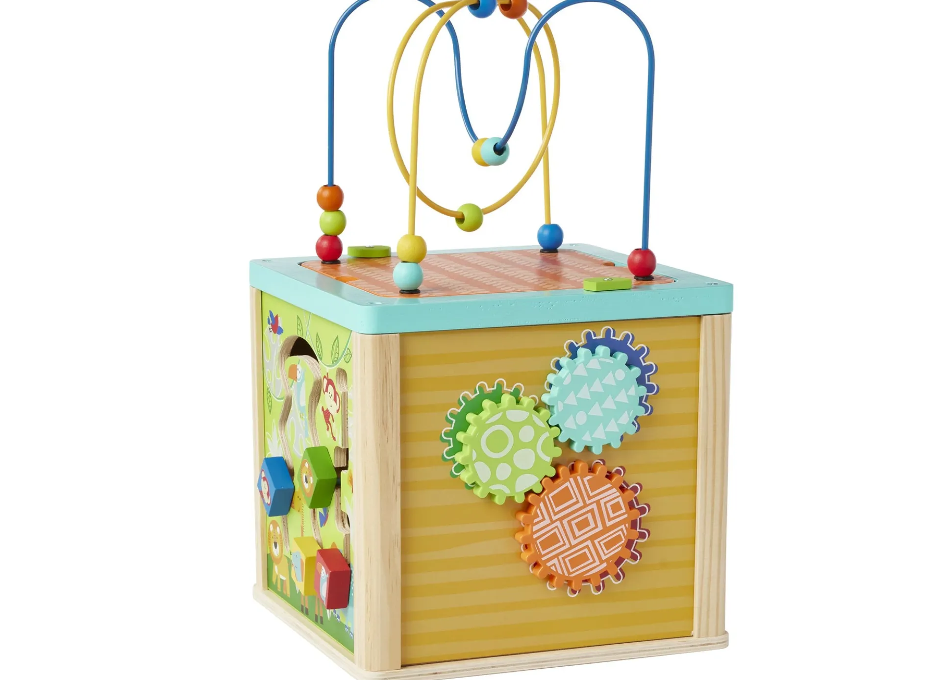 Imaginarium 5-in-1 Wooden Activity Cube - Educational Learning Toy