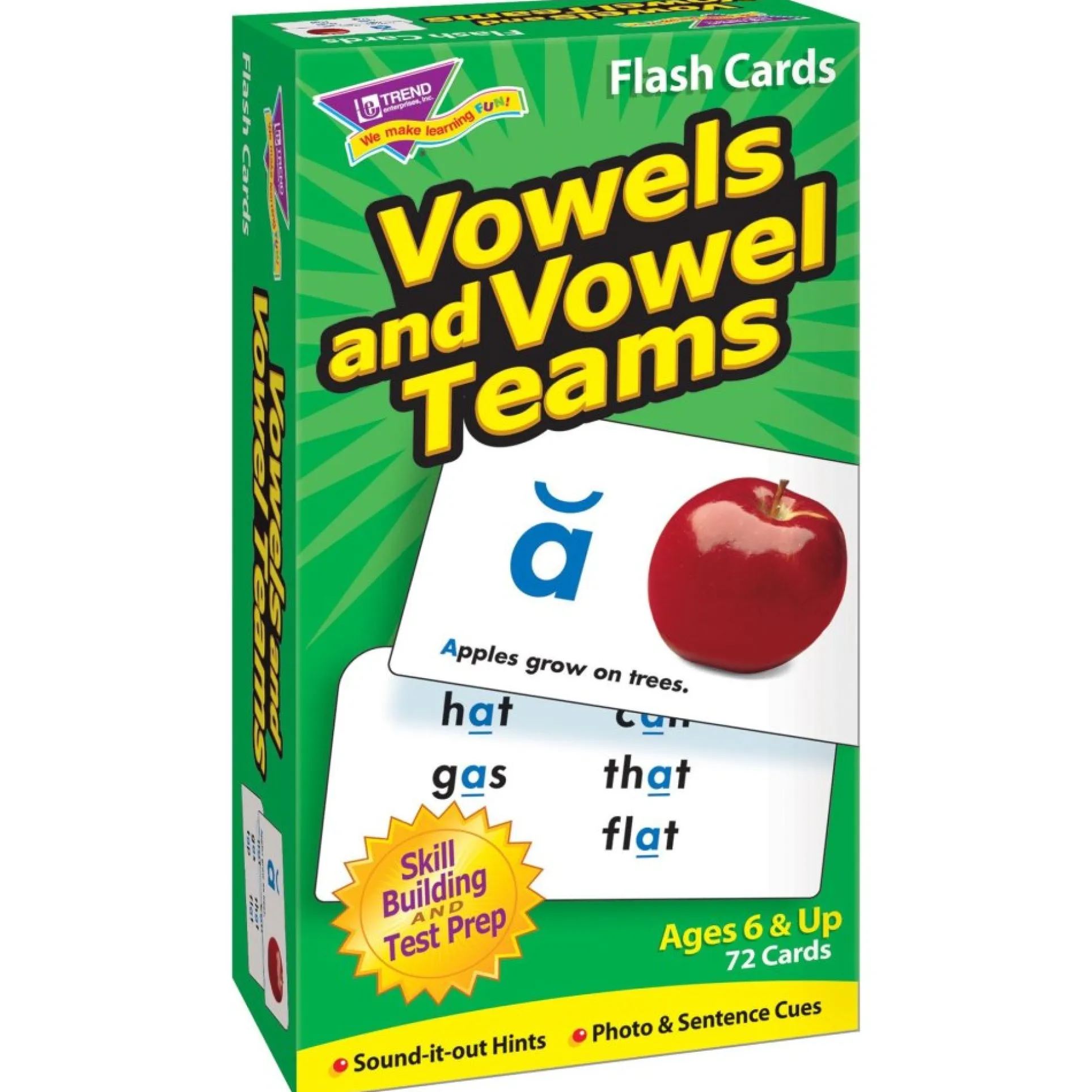 Interactive Vowel Teams Skill Drill Flash Cards - Educational Learning Tool