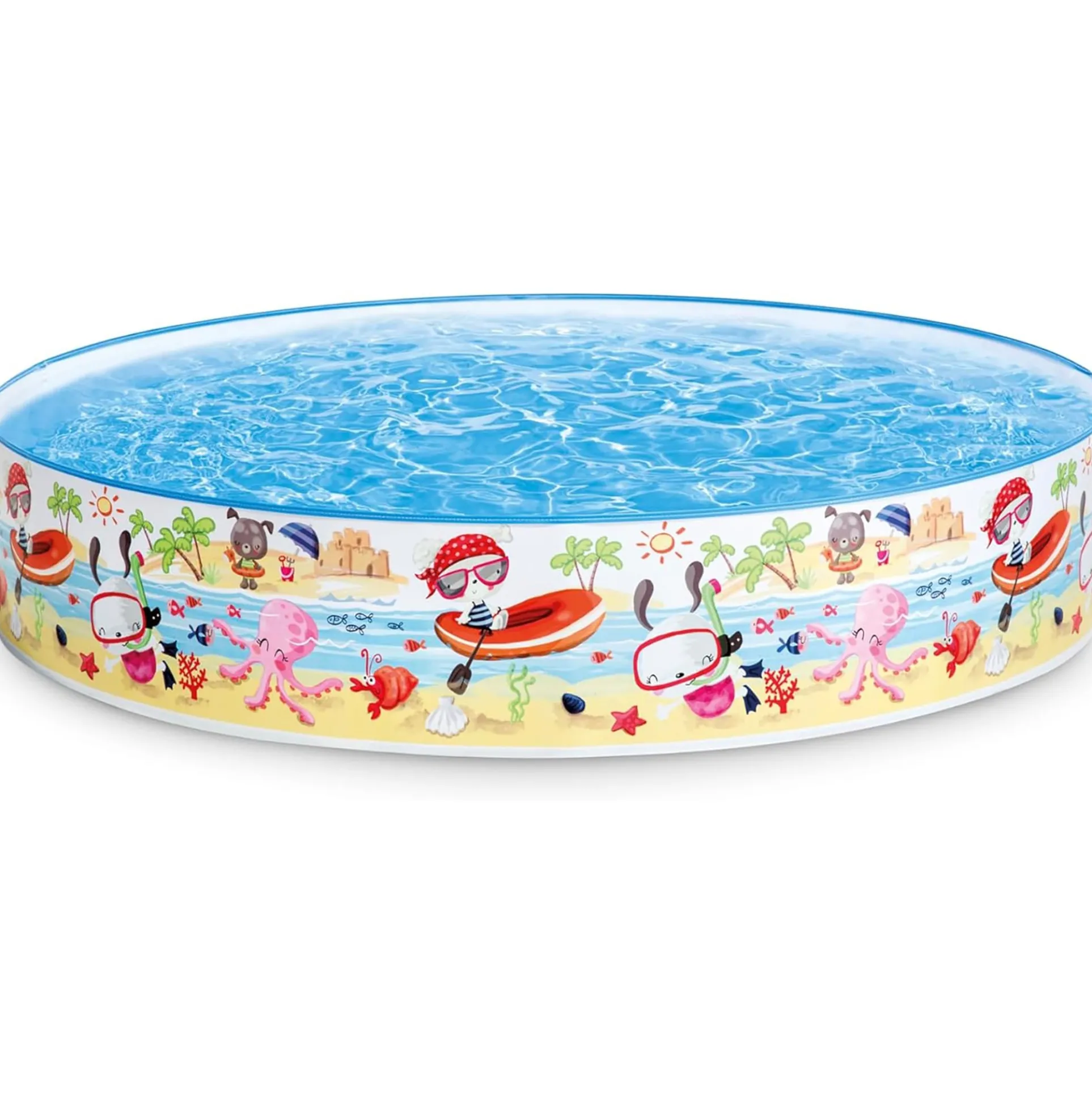 Intex Snapset Pool - Fun at The Beach, 5'x10', with Snorkel Pattern