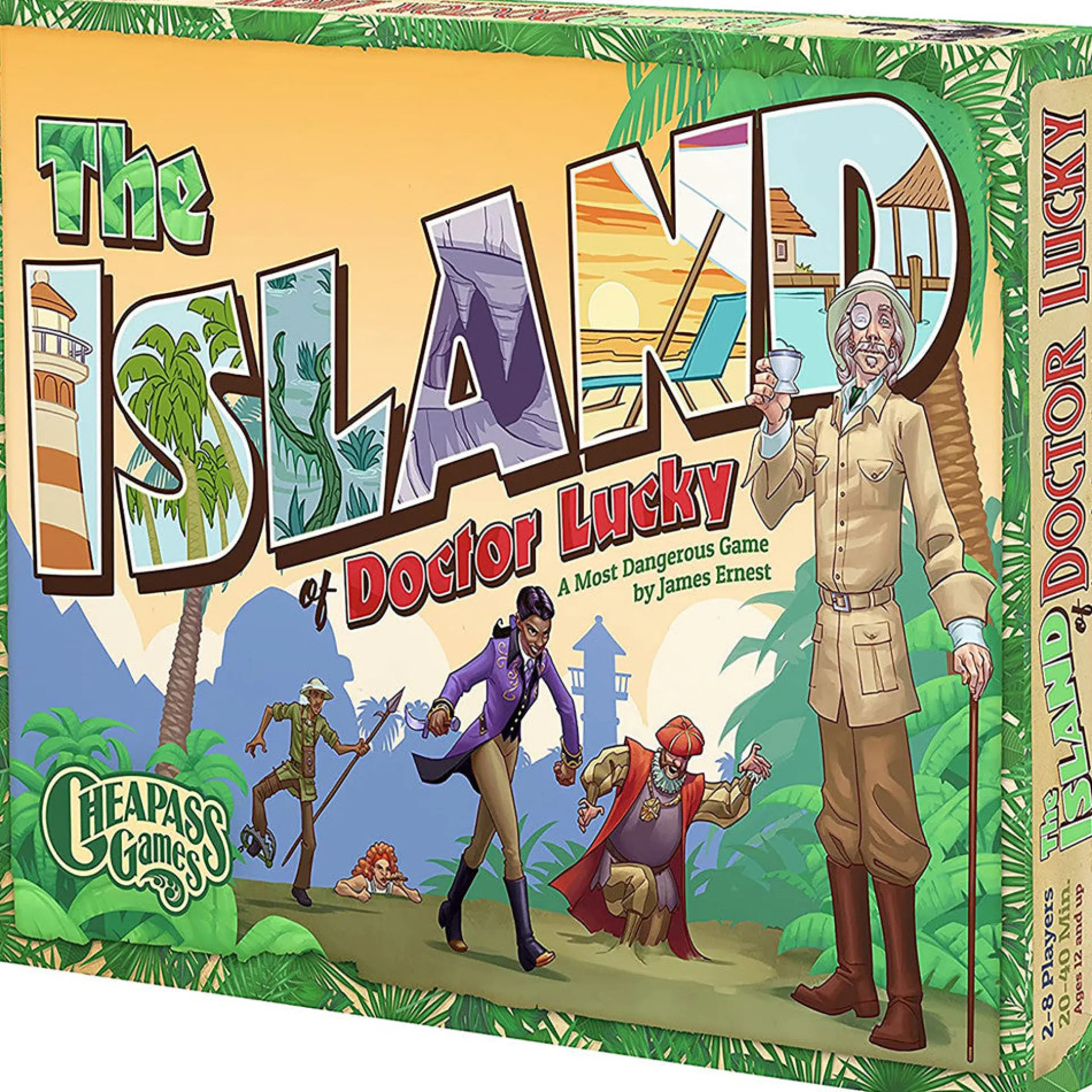 Island of Doctor Lucky: Tropical Escape Edition Board Game