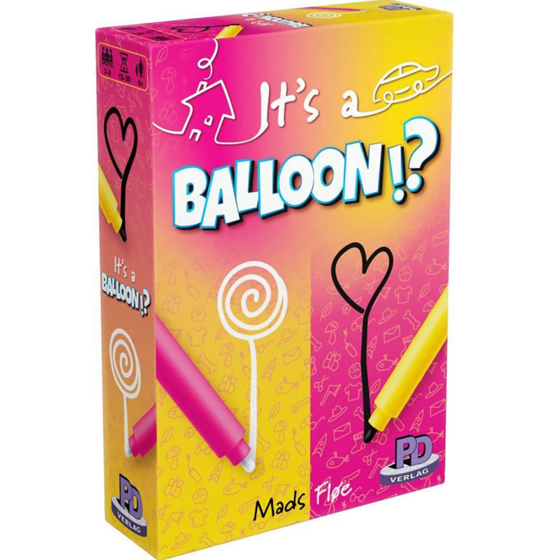 It's A Balloon Word Guessing Drawing Game by Rio Grande Games, Ages 8+