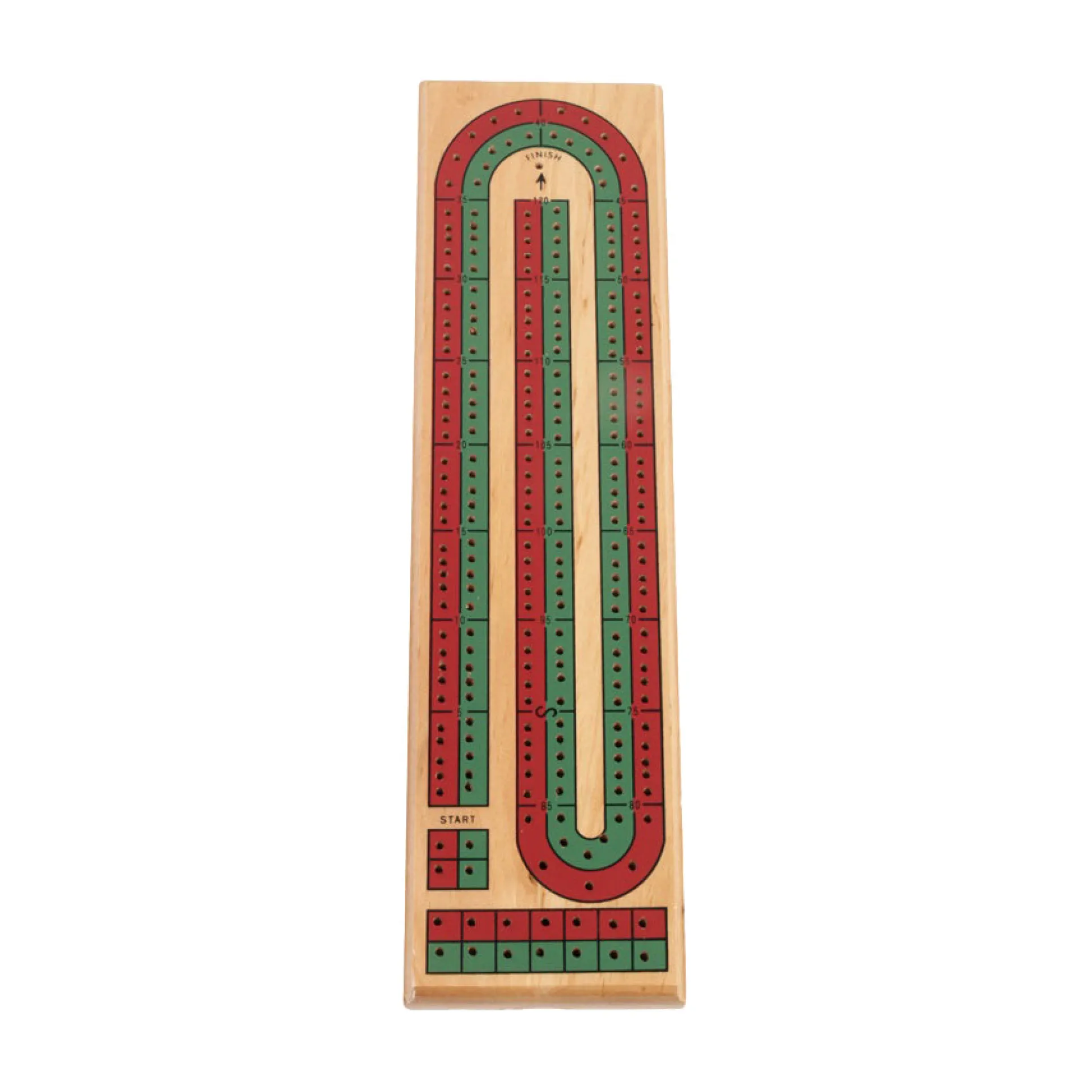 John N. Hansen Co. Classic Game Collection Wood Cribbage Board