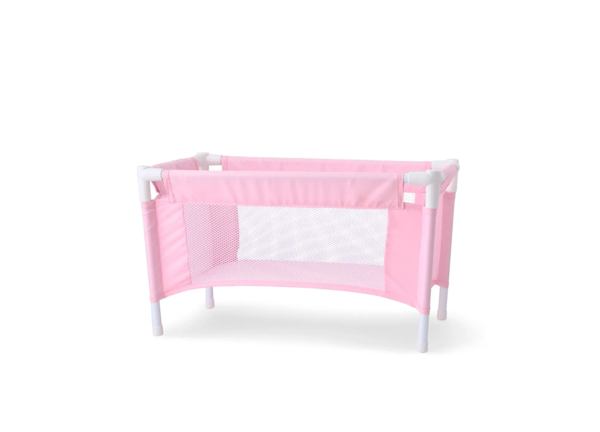 Journey Girls Pastel Pink Baby Doll Crib Playset