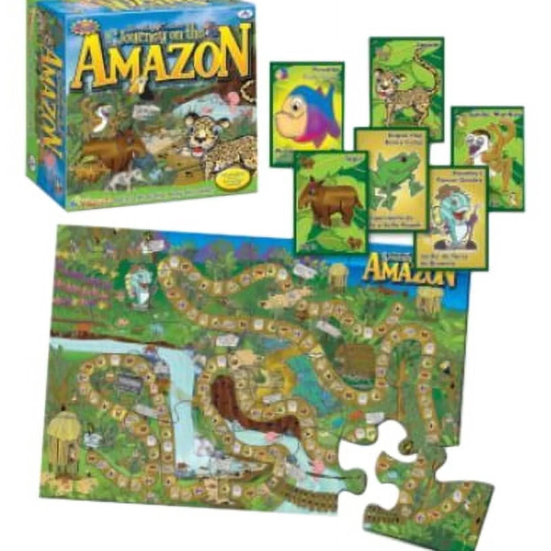 JOURNEY ON THE AMAZON PLAYZZLE™ Interactive Bilingual Board Game