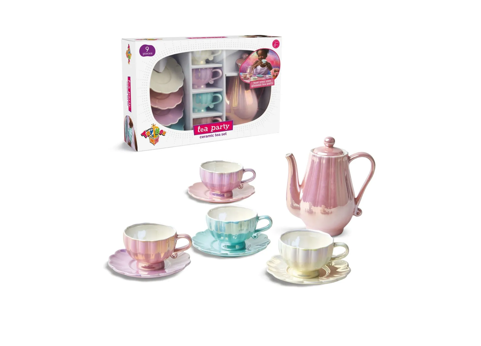 Geoffrey's Toy Box 9-Piece Tea Party Ceramic Set - Exclusive to Macy's