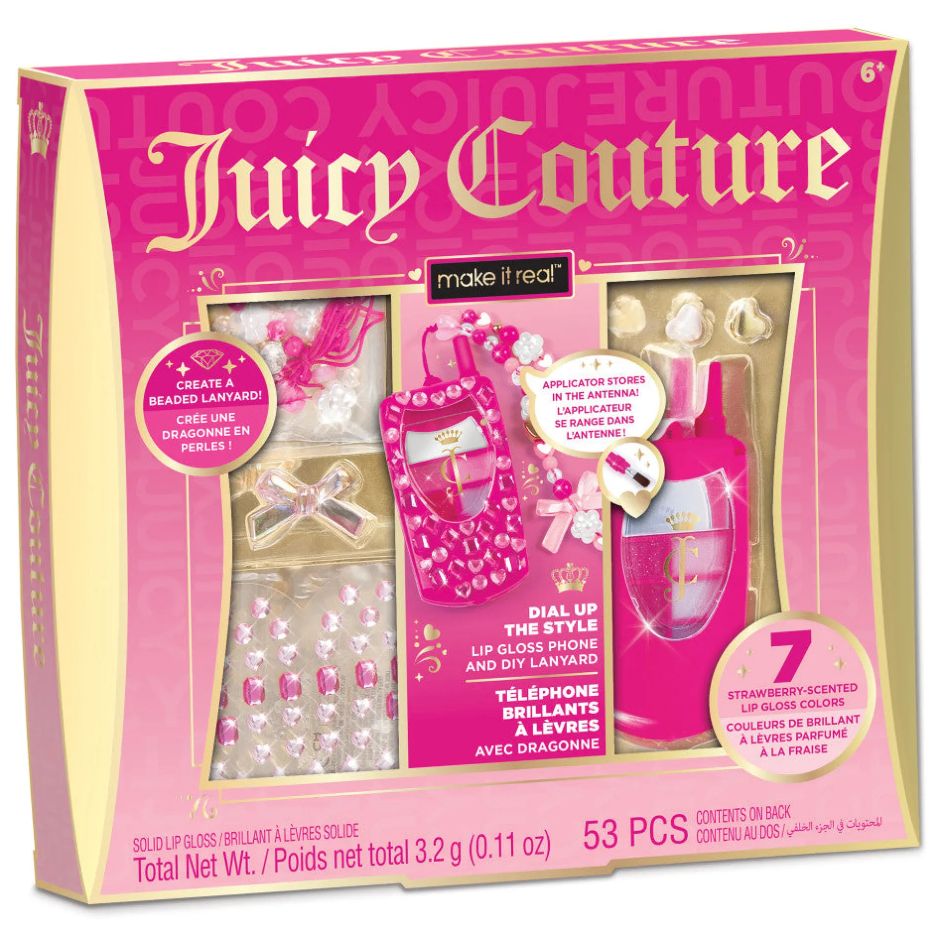Juicy Couture Dial Up the Style Lip Gloss Phone & DIY Lanyard Kit