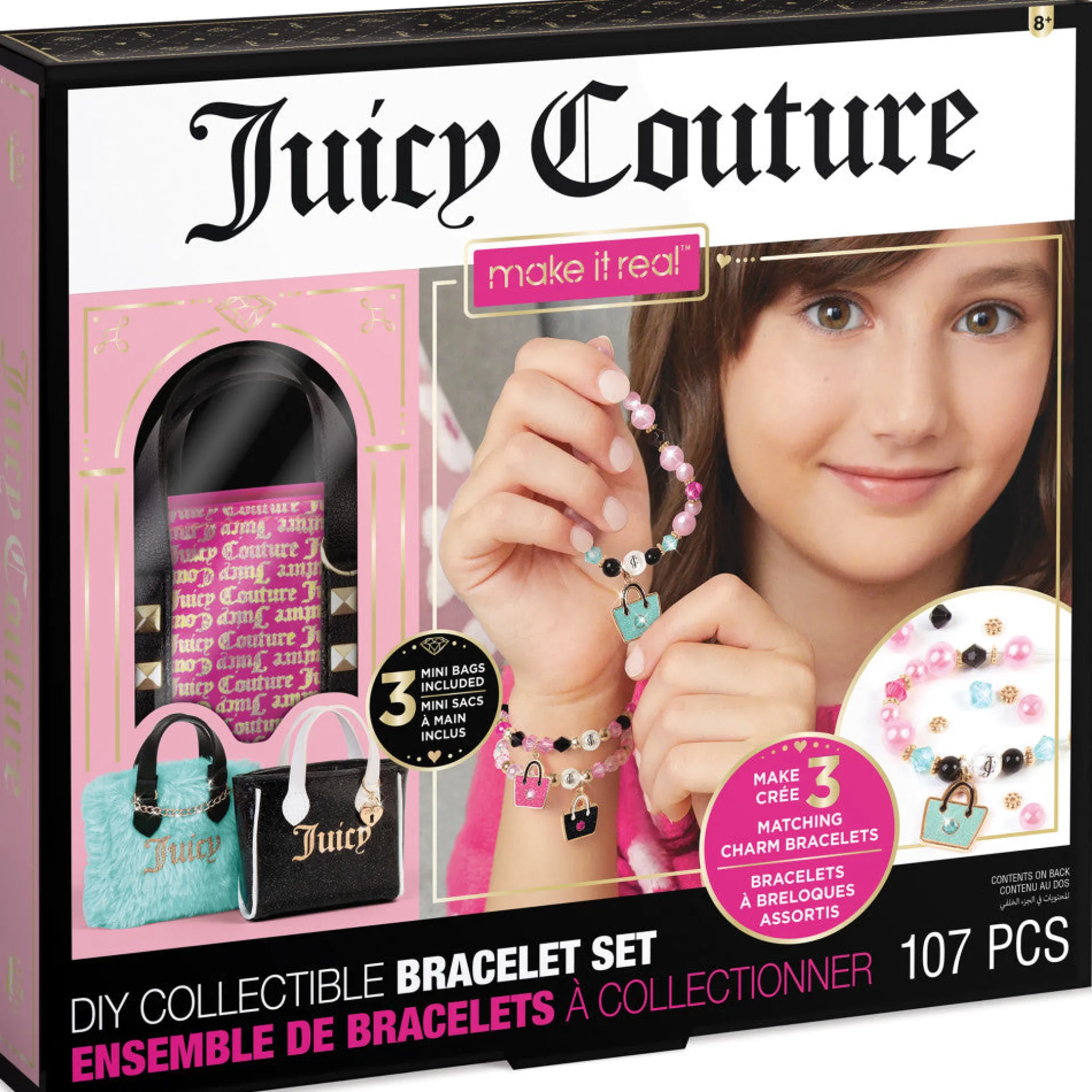 Juicy Couture Mini Handbag Bracelet Wardrobe - DIY Charm Set