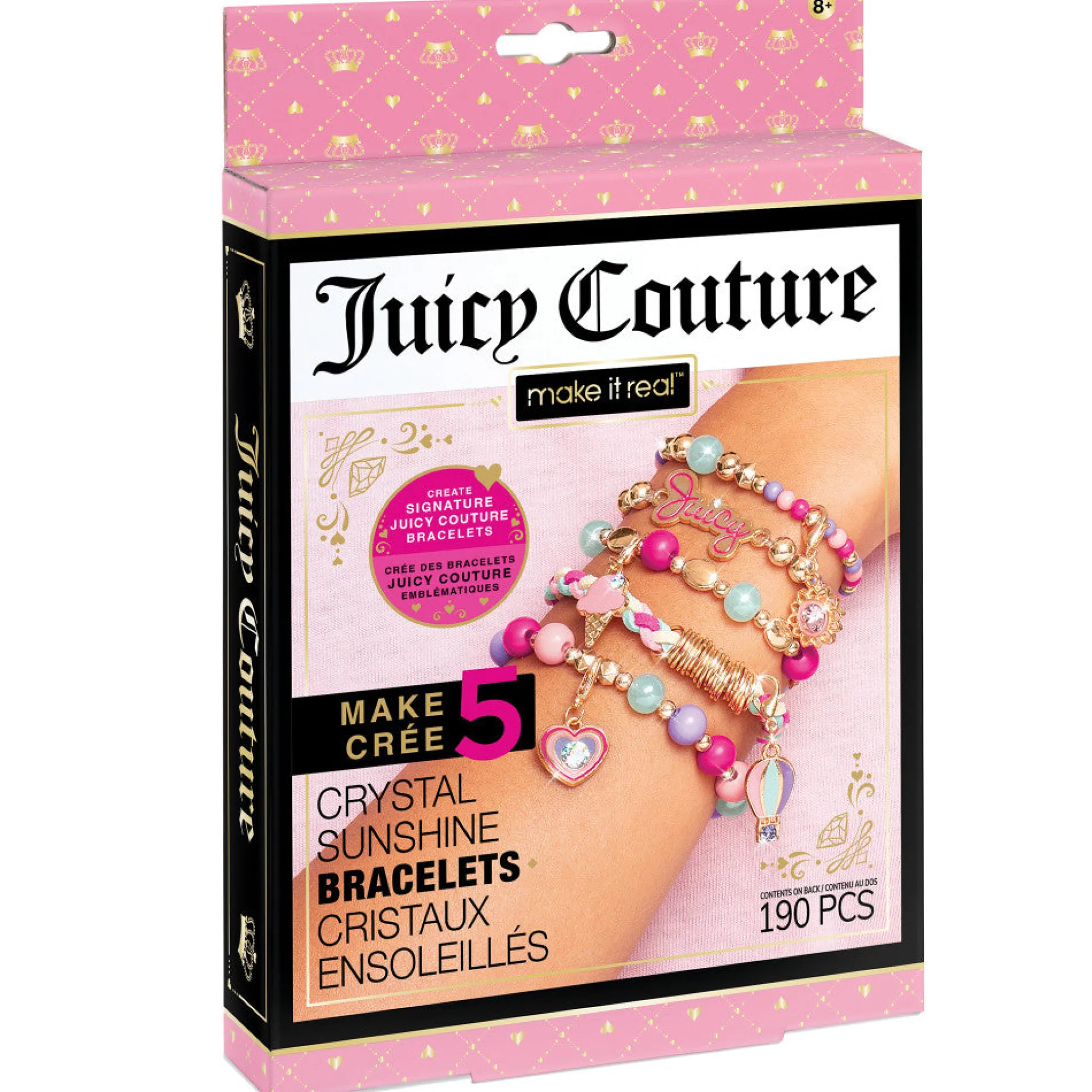 Juicy Couture Mini Crystal Sunshine DIY Bracelet Kit - Colorful Beads & Charms