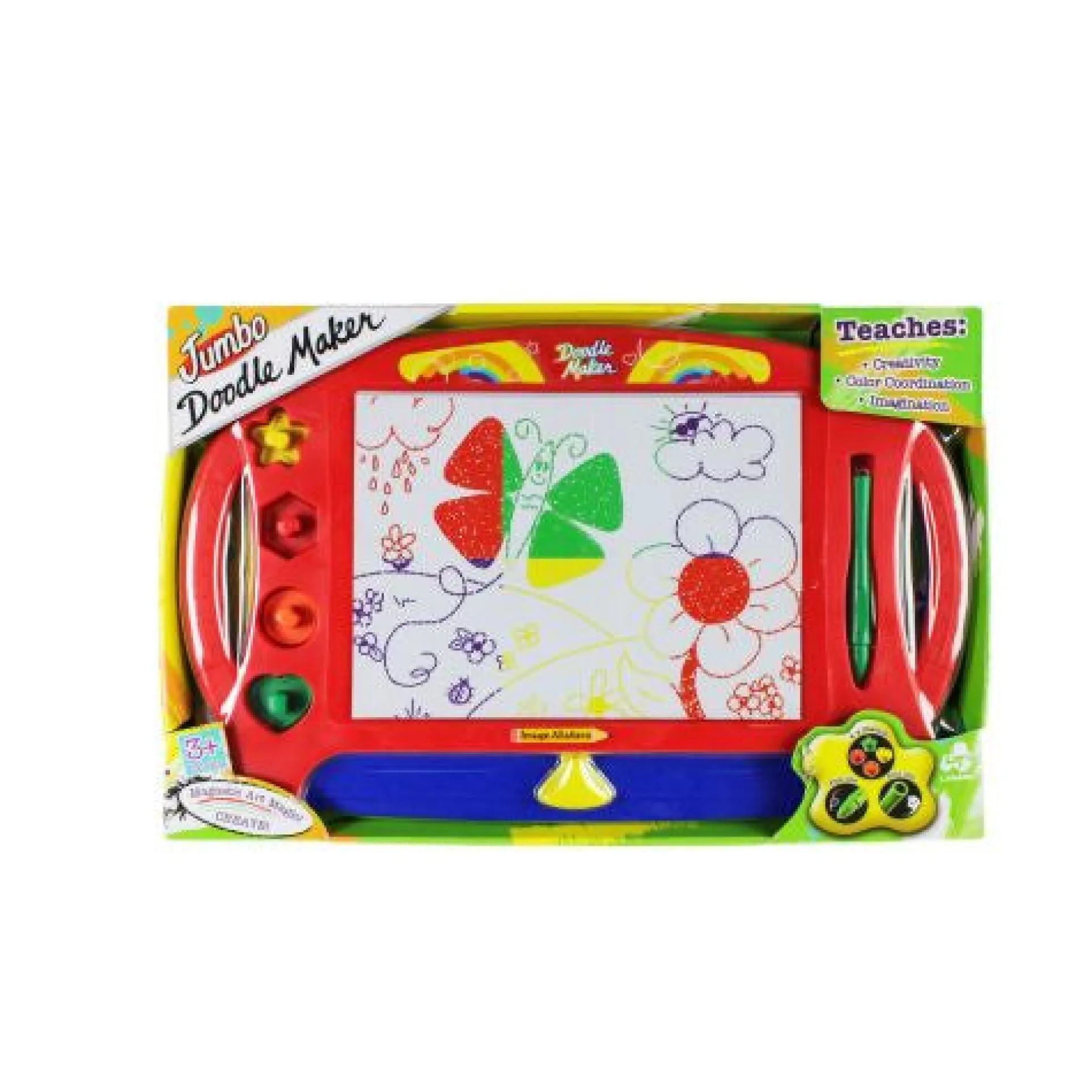 Jumbo Magnetic Doodle Maker Drawing Board Set - Multi-Color