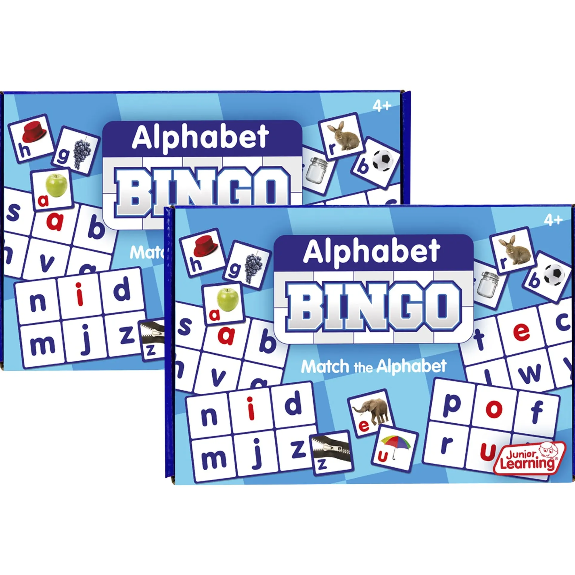 Junior Learning Alphabet Bingo Game - Double Pack