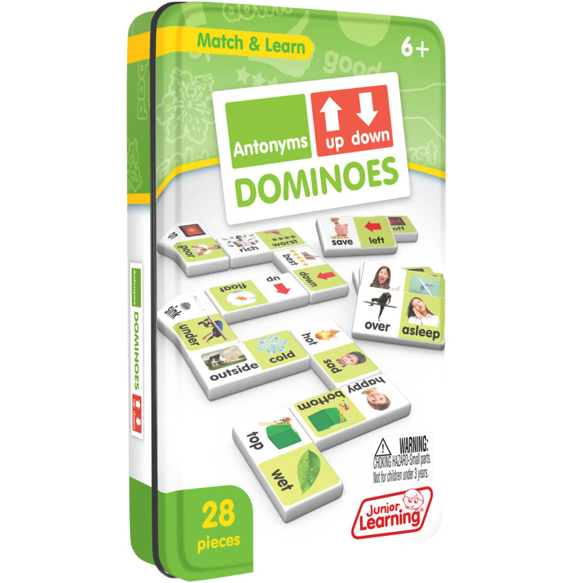 Junior Learning Antonyms Dominoes - Language Arts Educational Game