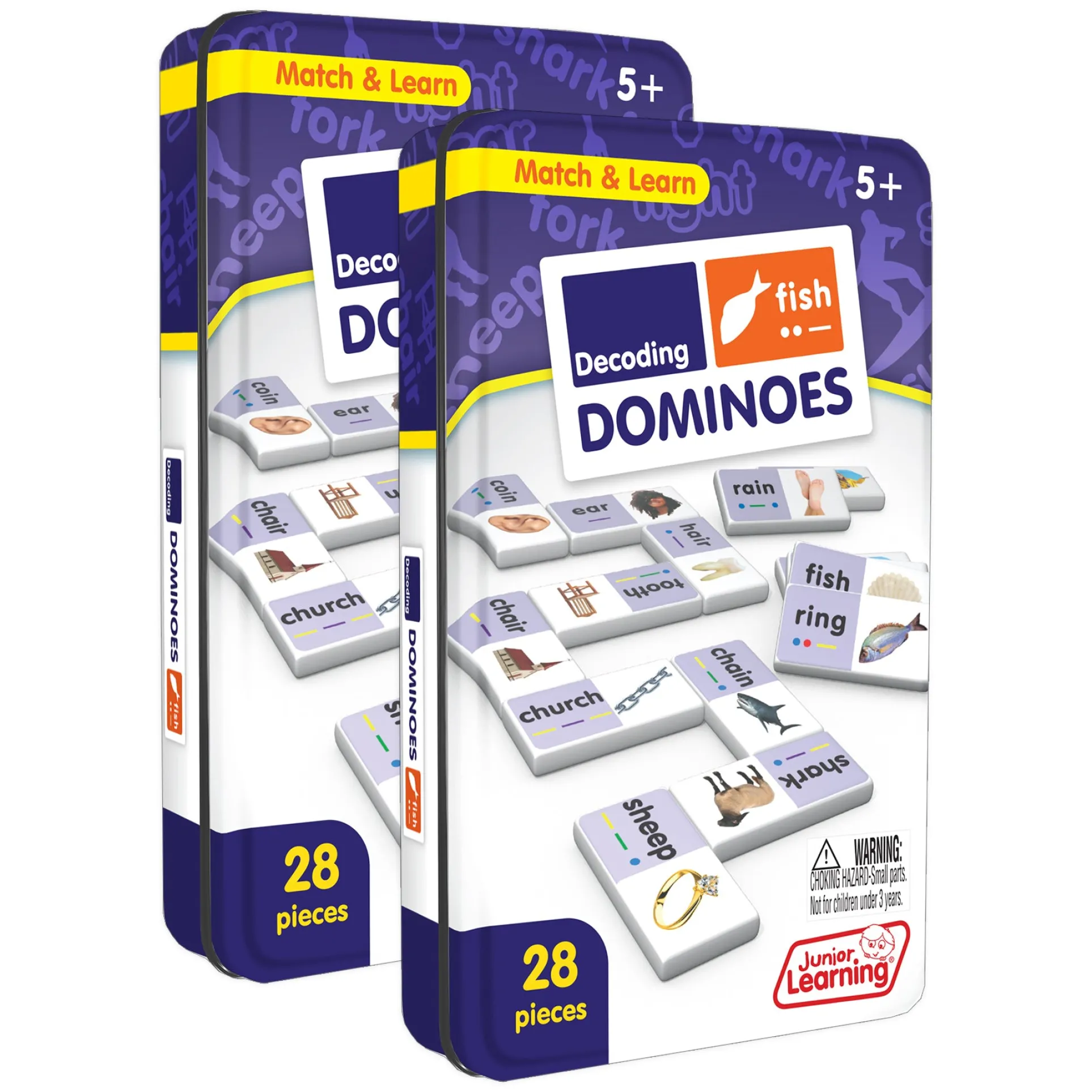 Junior Learning Decoding Match & Learn Dominoes - Double Pack