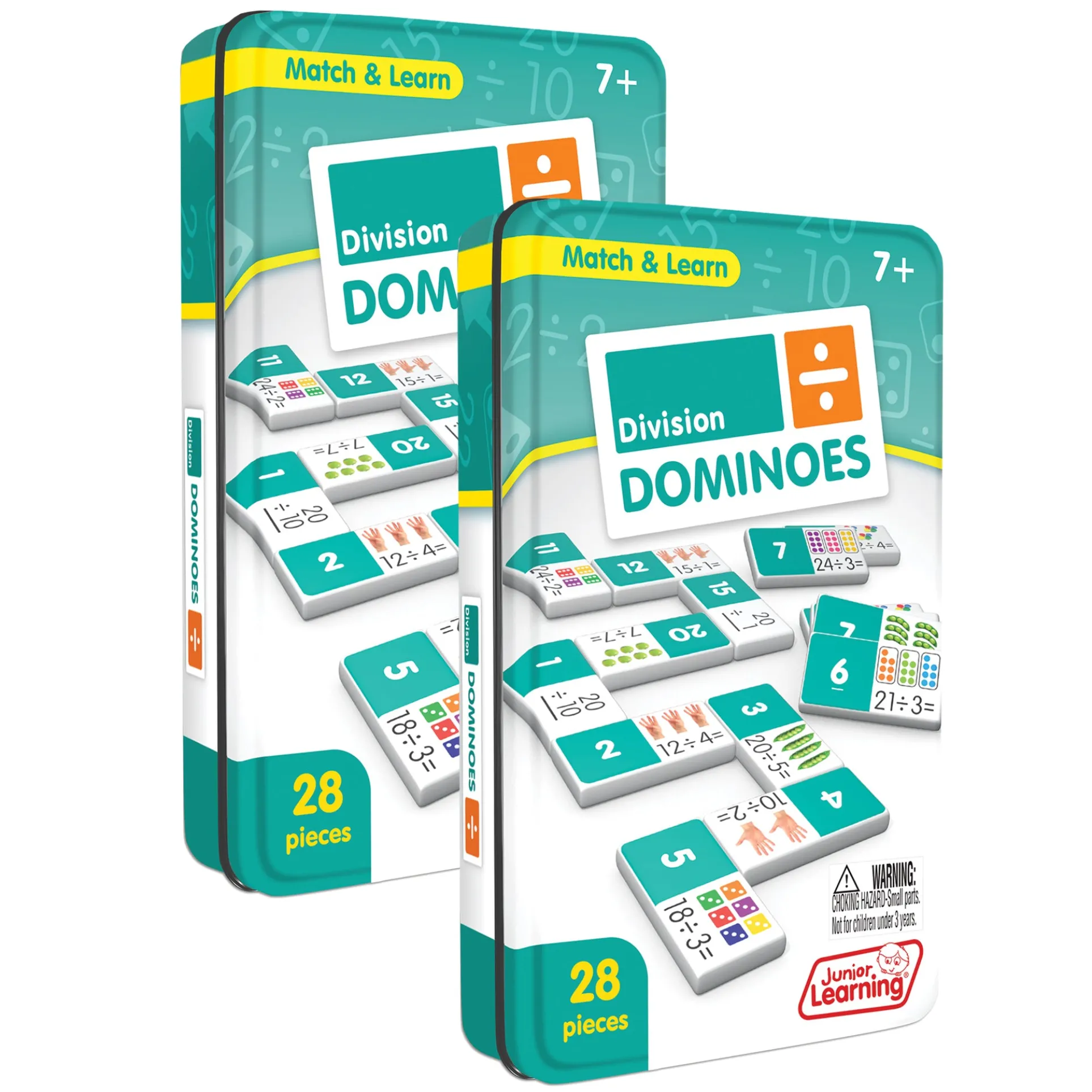 Junior Learning Division Whiz Match & Learn Dominoes - Double Fun Pack