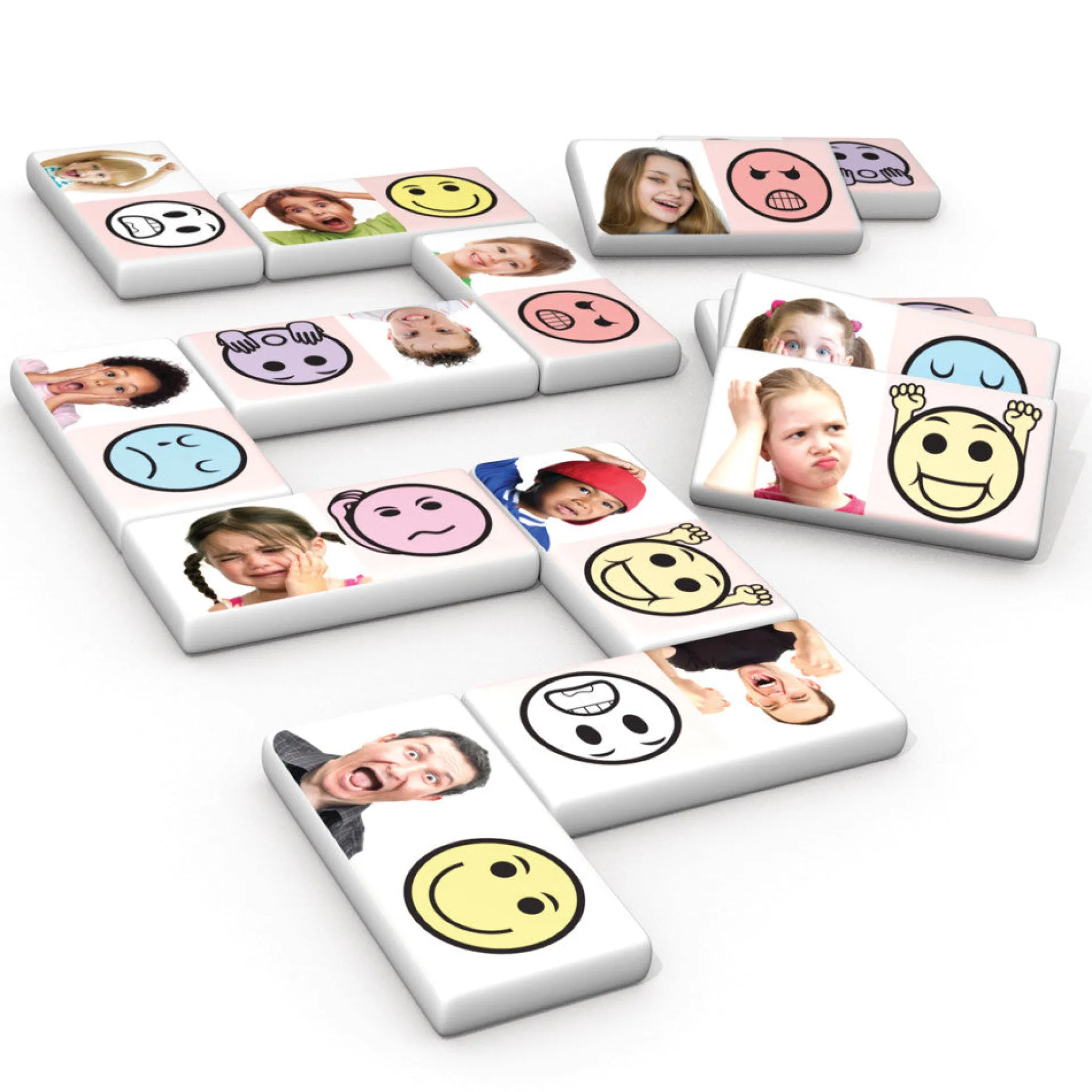 Junior Learning Emotion Dominoes Game - Educational Matching Set for Ages 4-8