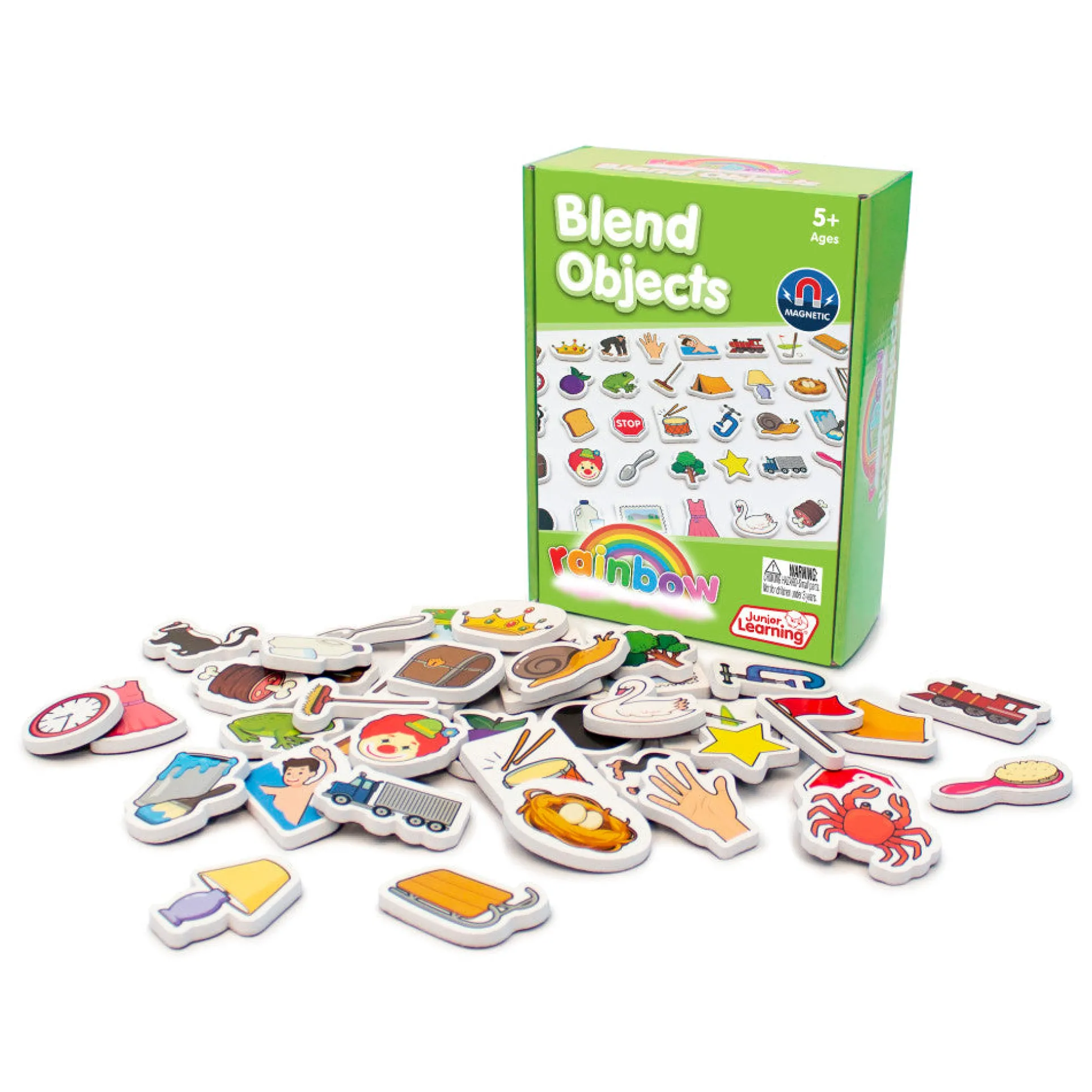 Junior Learning Magnetic Foam Blend Objects Set - Educational Learning Toy