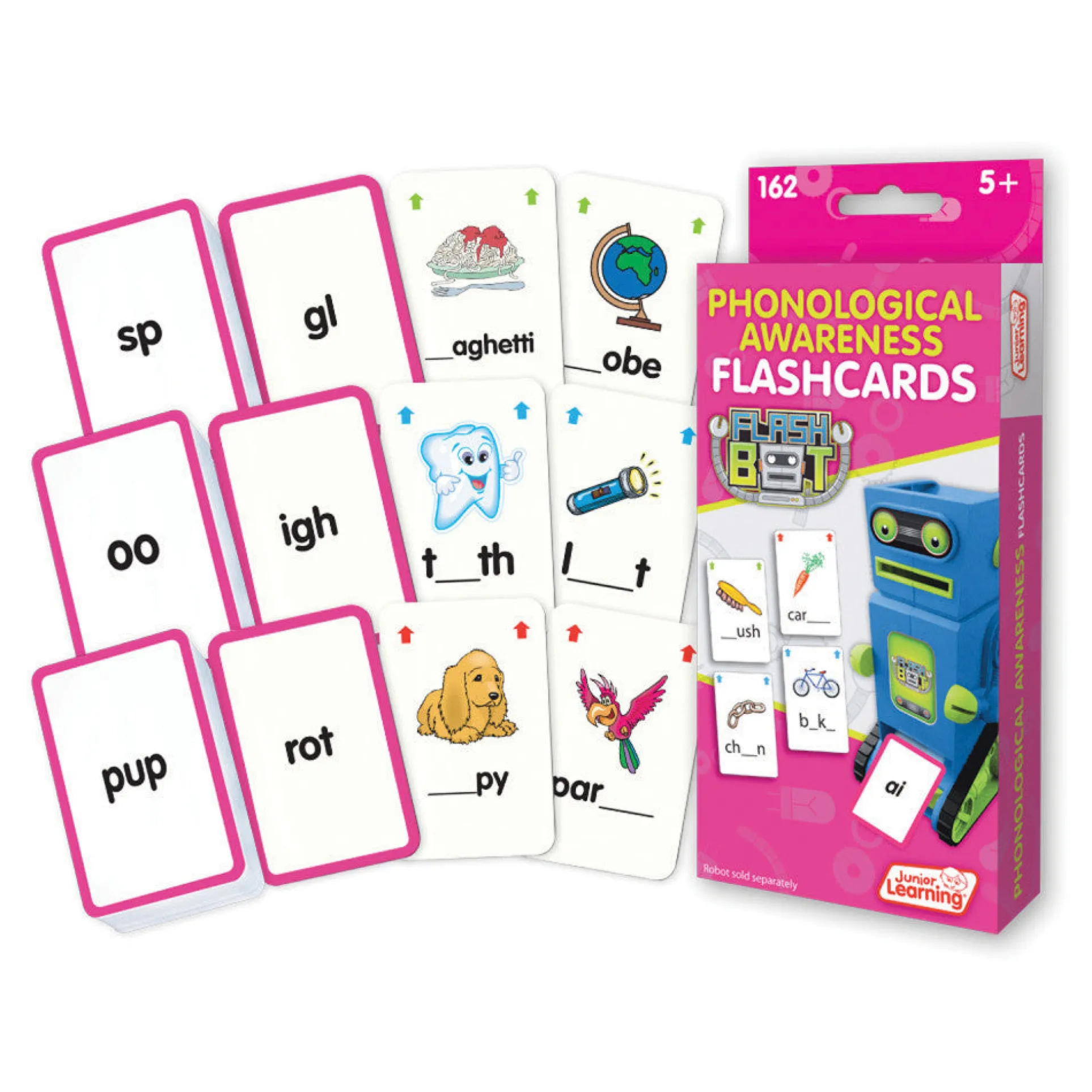 Junior Learning Phonics Flashcards Set - Educational Learning for Ages 5-6
