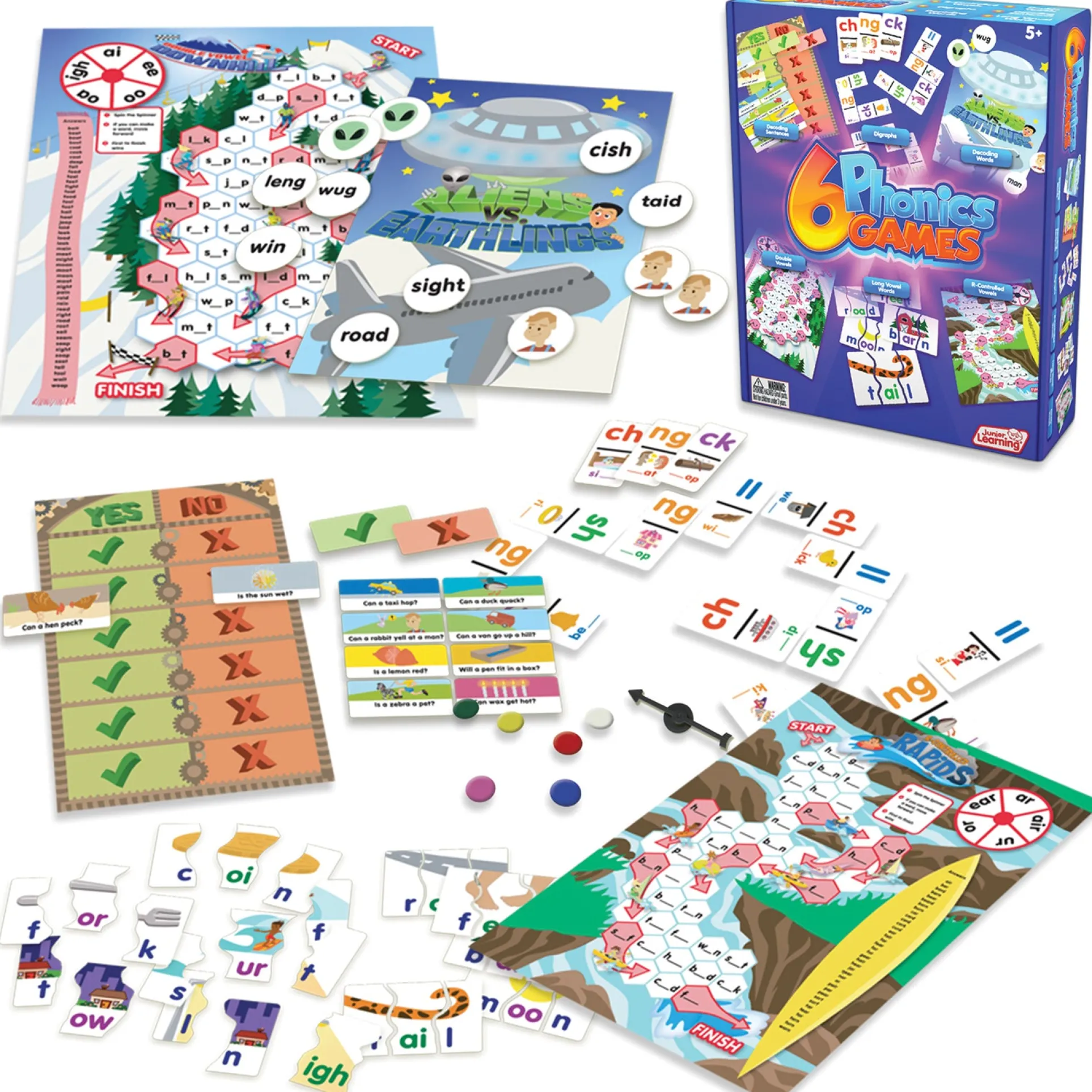 Junior Learning Phonics Extravaganza - 6 Interactive Learning Games