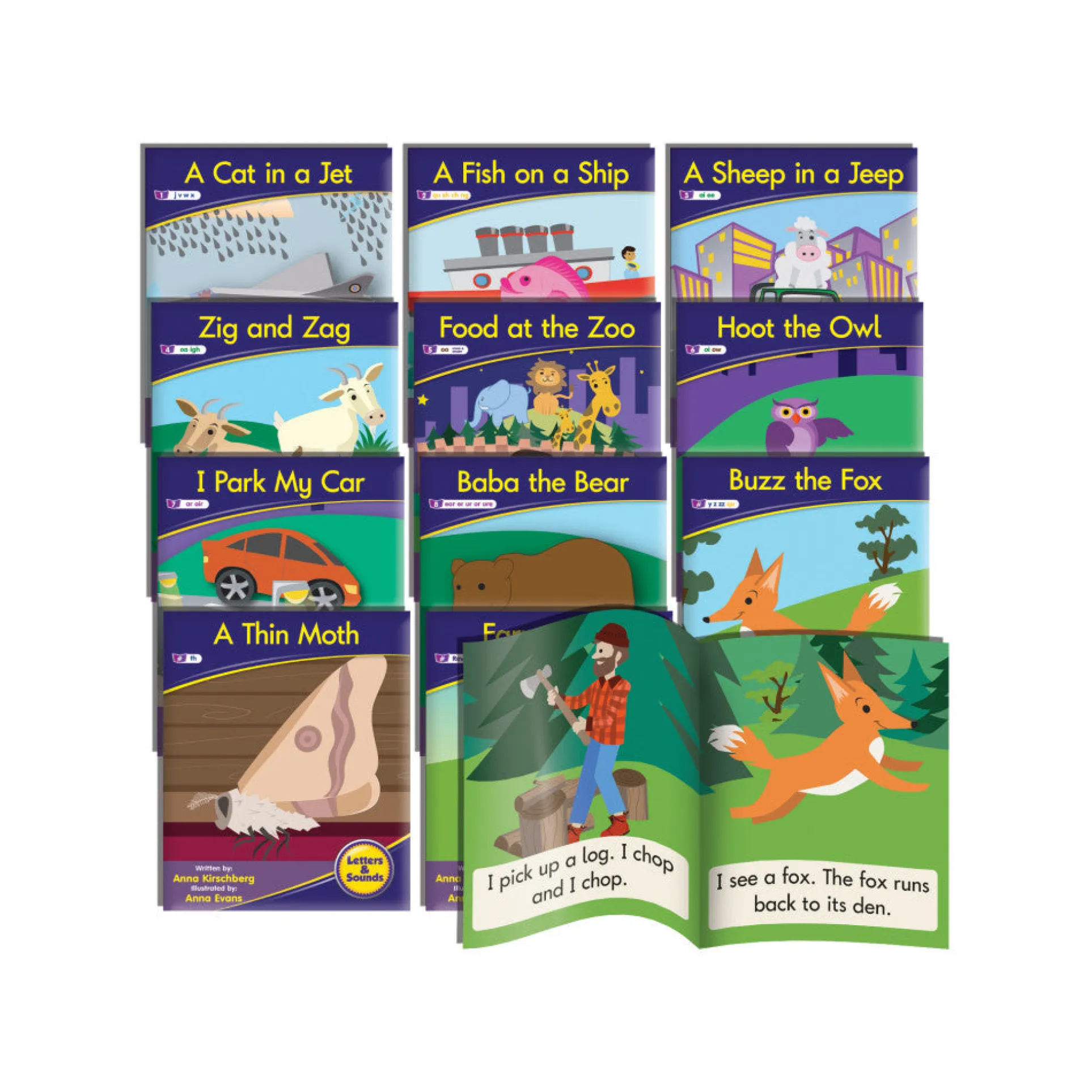 Junior Learning 12-Piece Phonics Readers Fiction Set