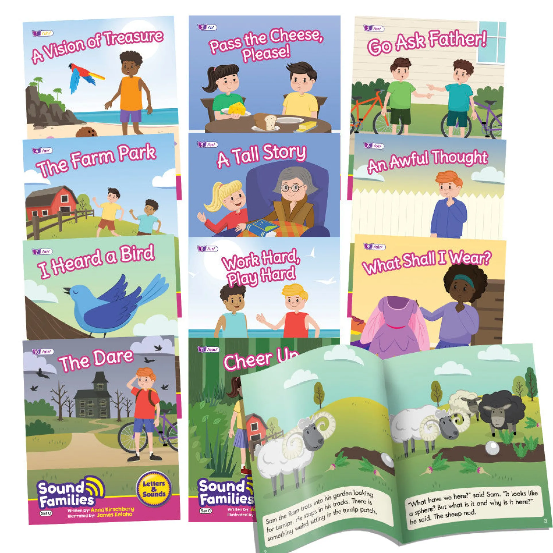 Junior Learning 12-Piece R-Controlled Vowels Decodable Readers Set